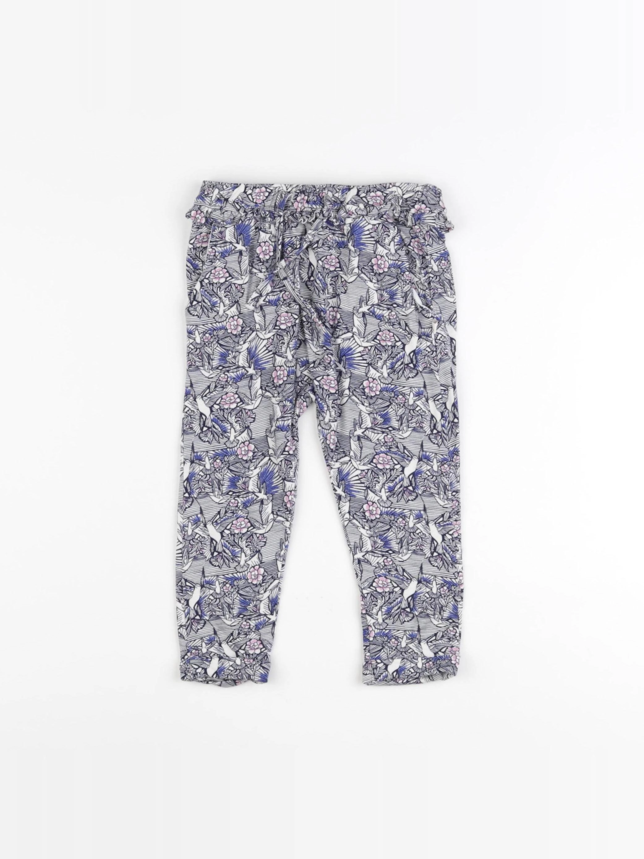 IKKS - pantalon bleu, blanc - 2 ans