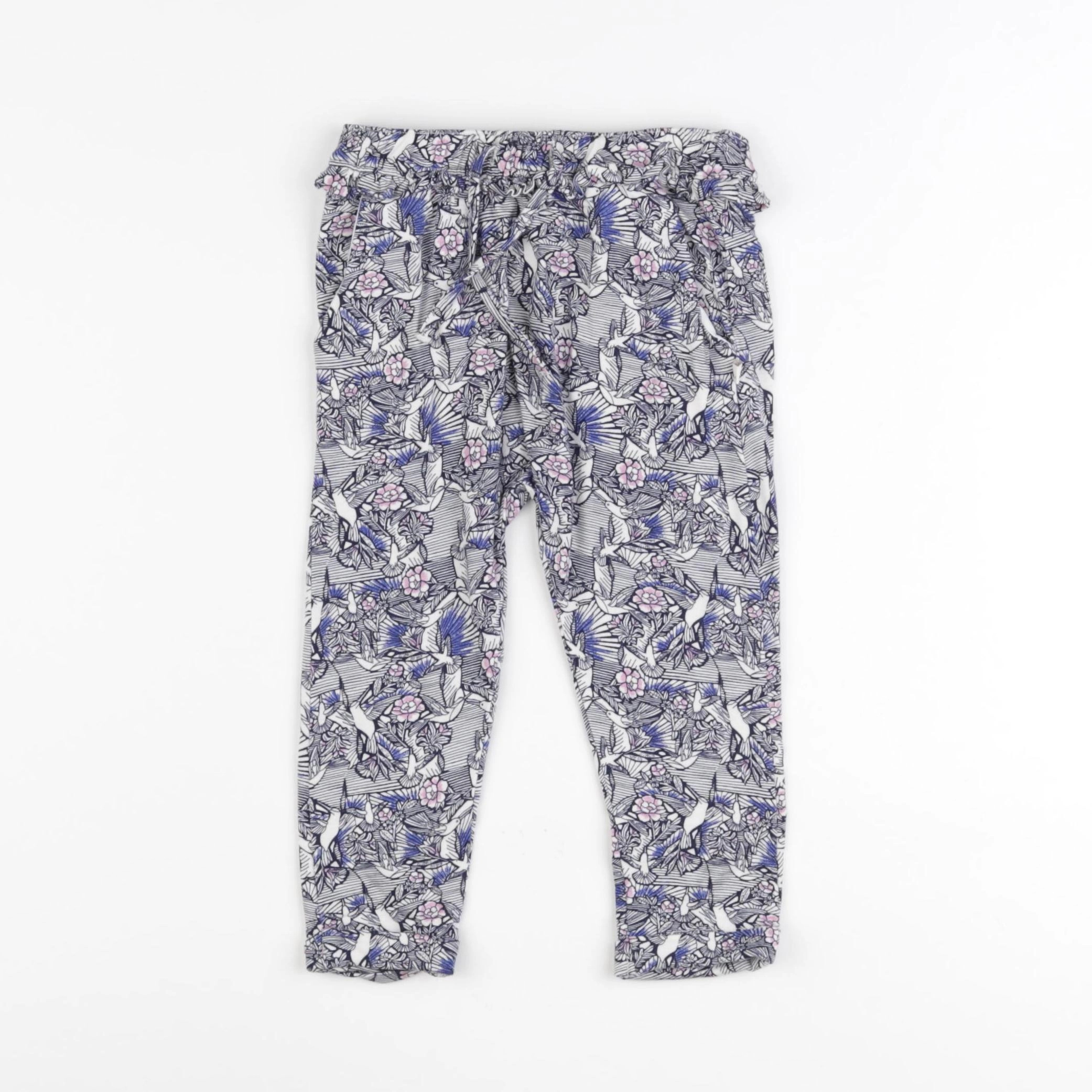IKKS - pantalon bleu, blanc - 2 ans