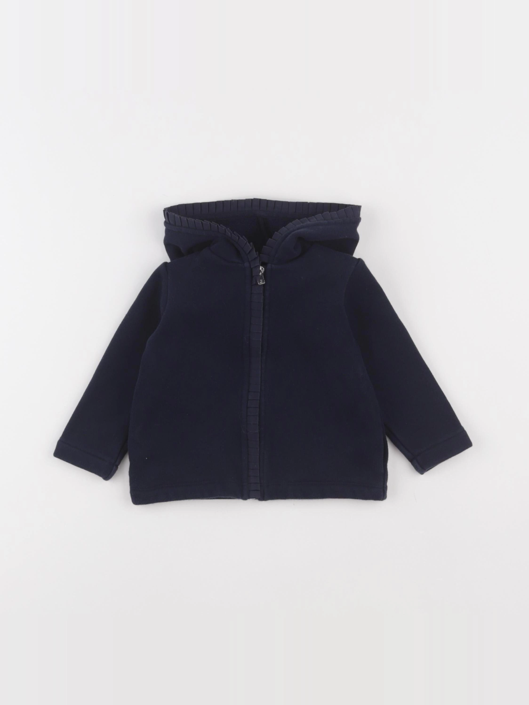 Jacadi - sweat bleu - 12 mois