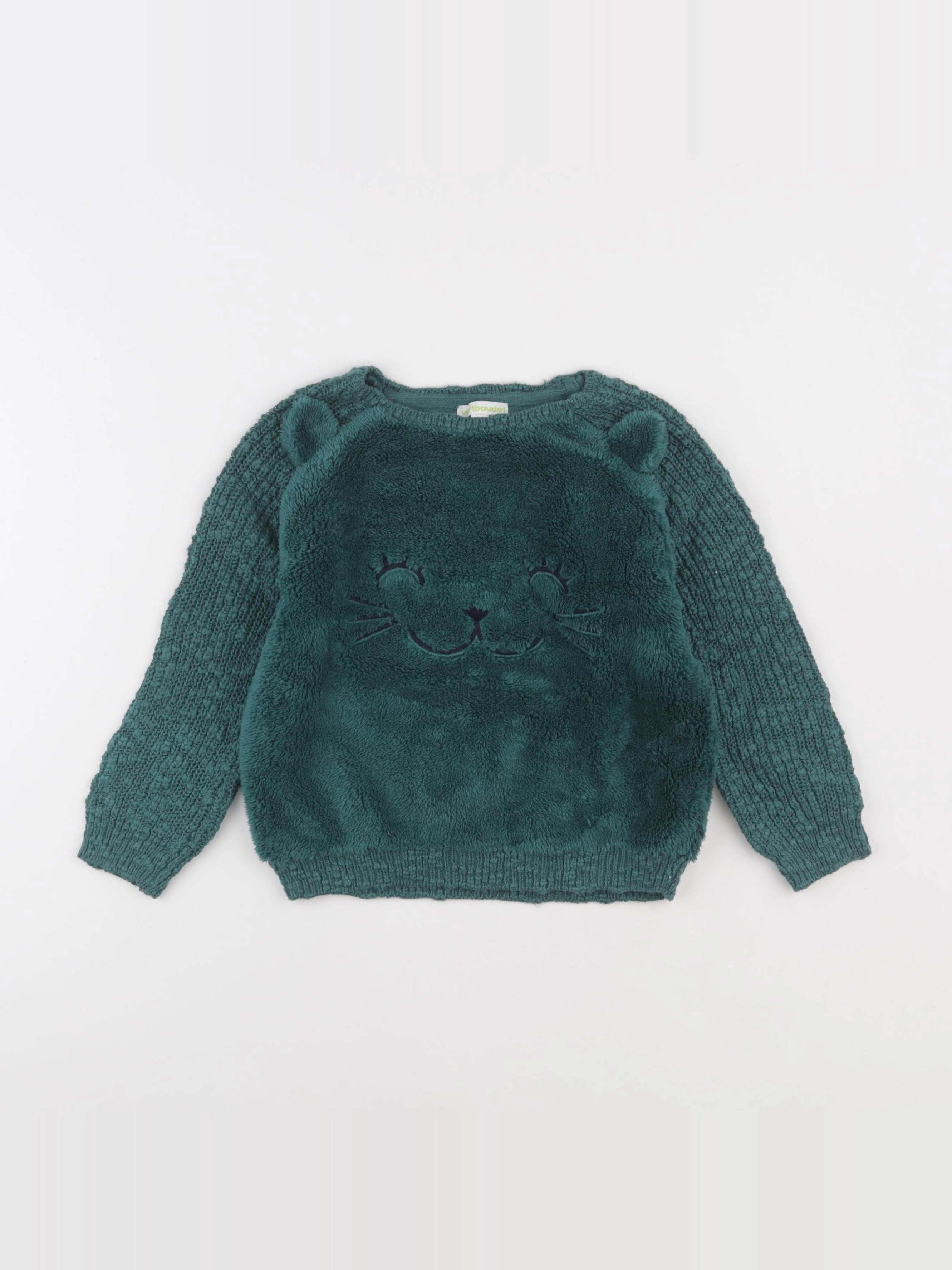 Vertbaudet - polaire vert - 4 ans