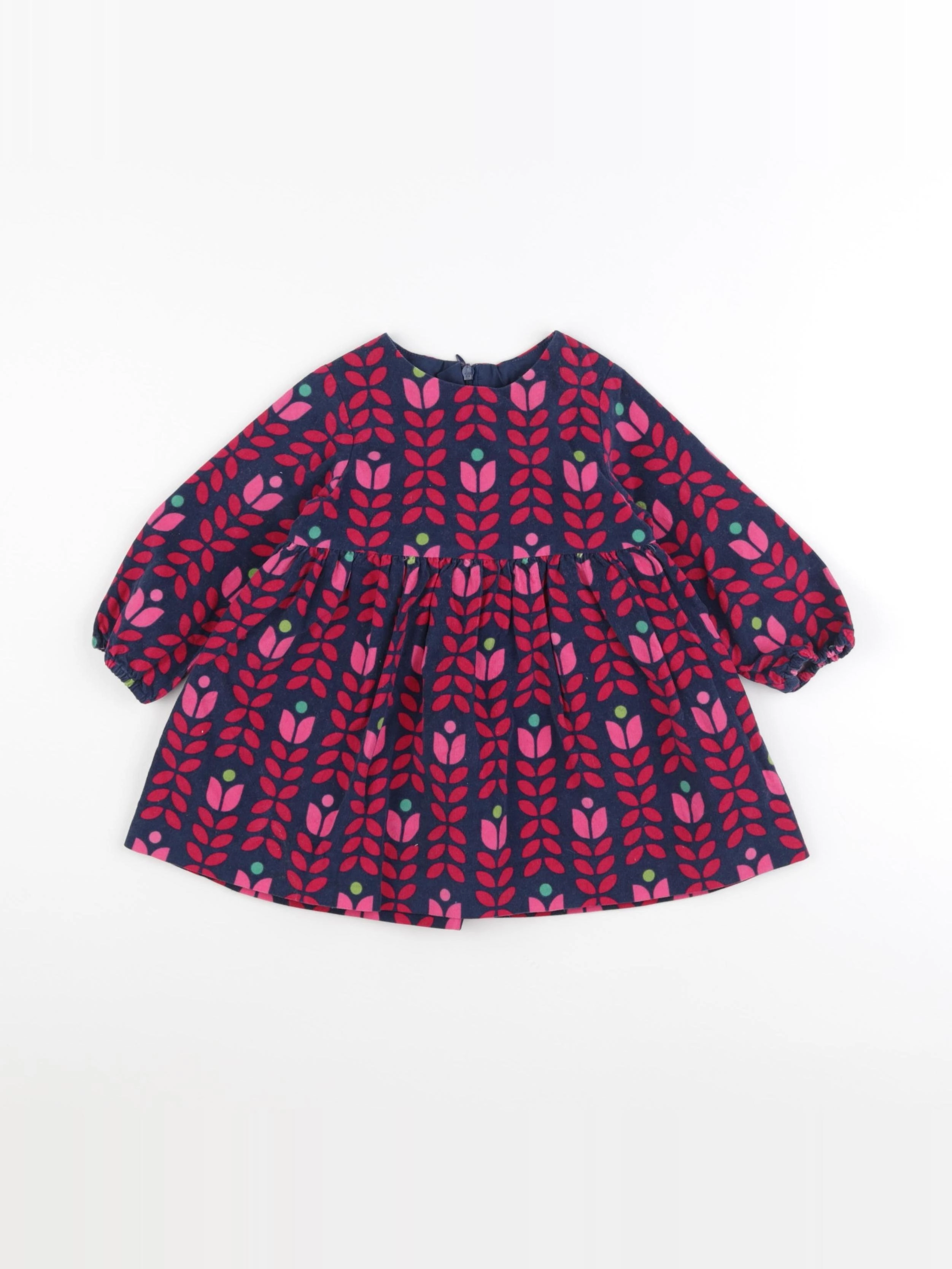 Jacadi - robe bleu, rose - 18 mois
