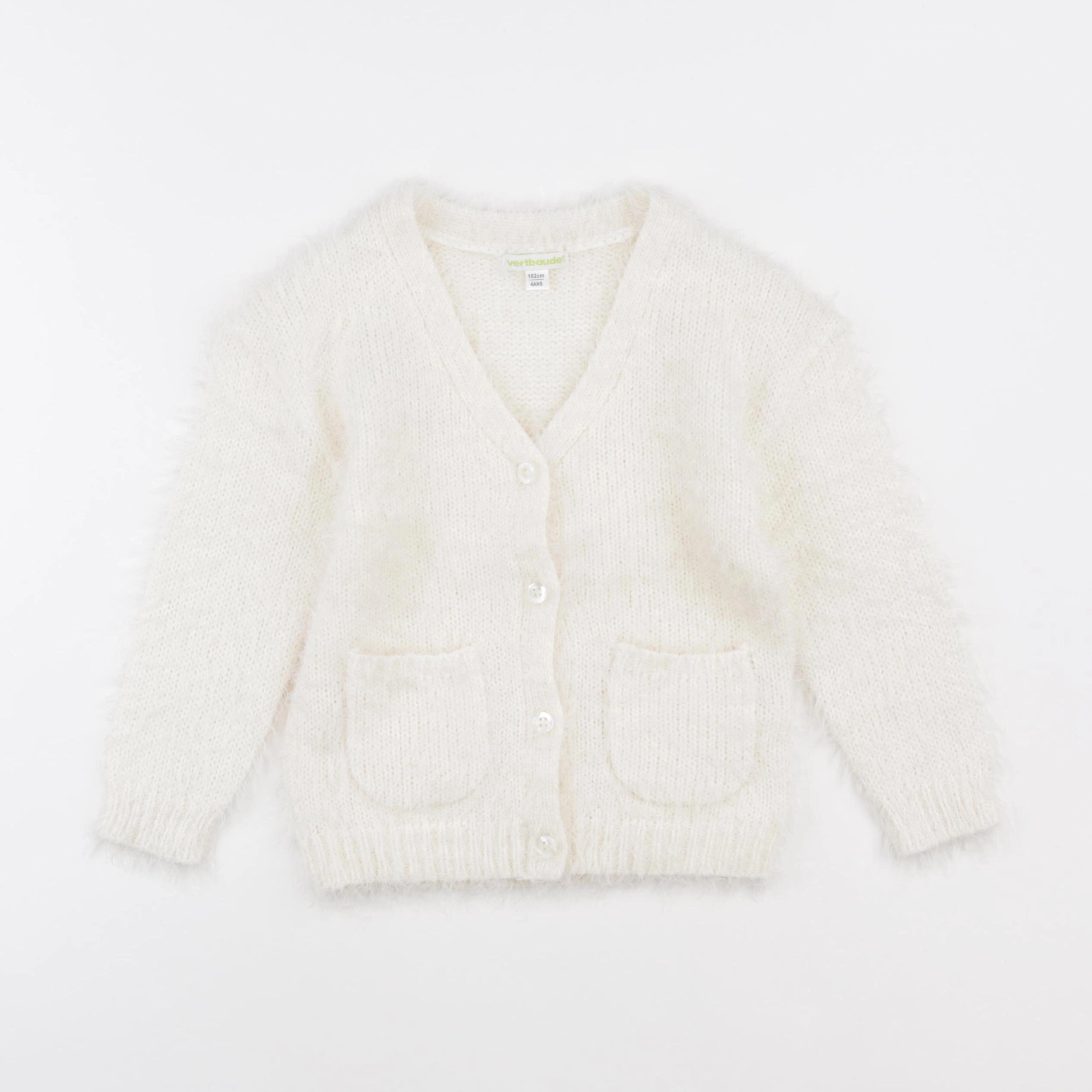 Vertbaudet - gilet beige - 4 ans
