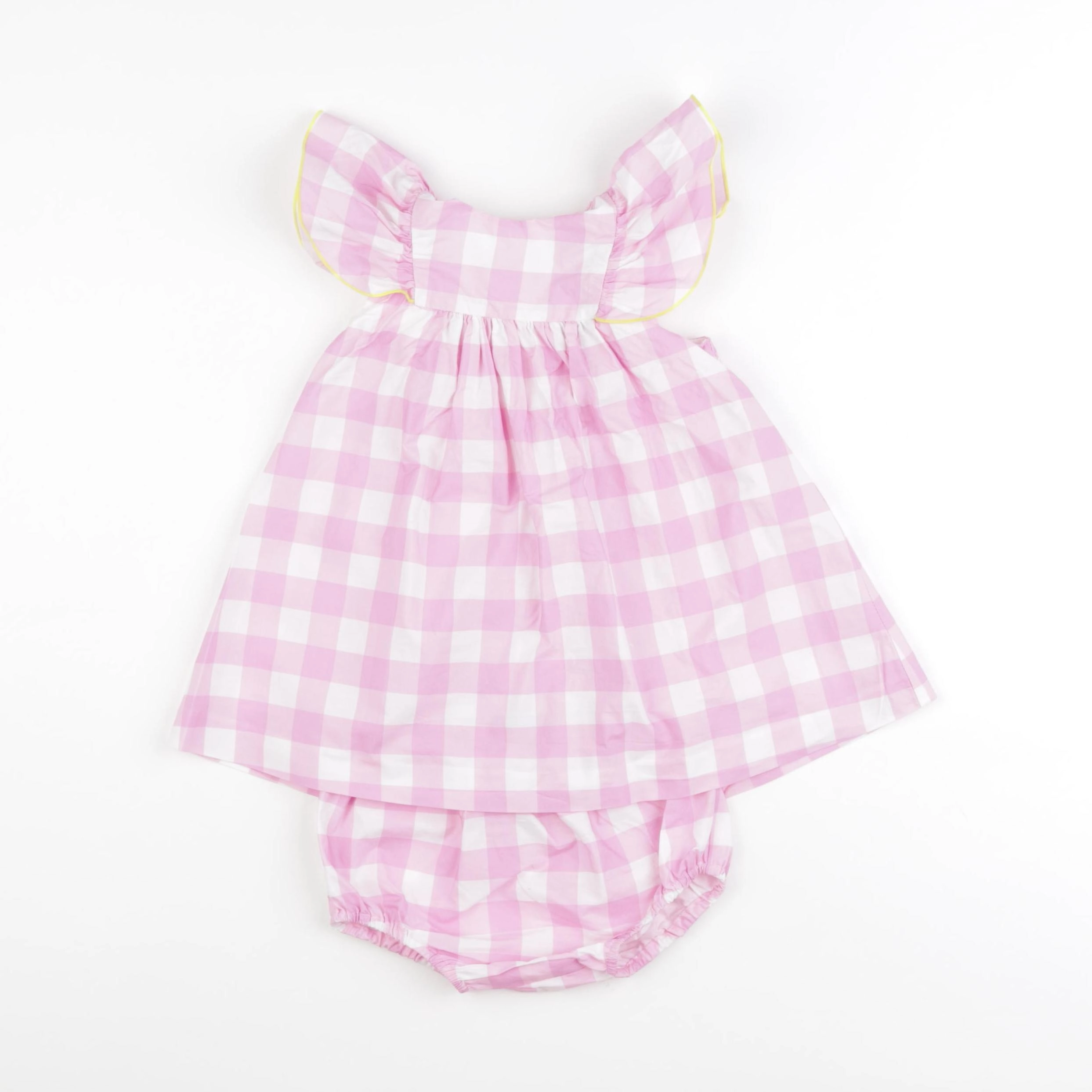 Jacadi - robe blanc, rose - 12 mois