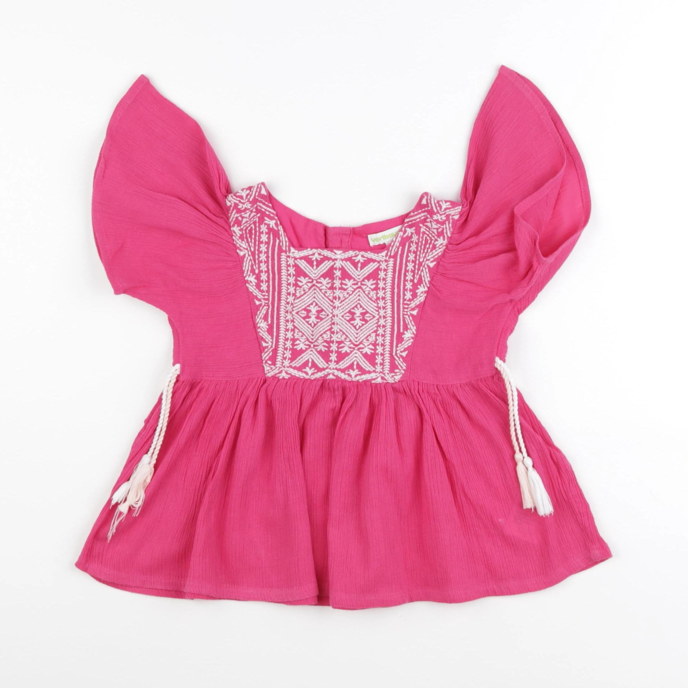 Vertbaudet - blouse rose - 4 ans