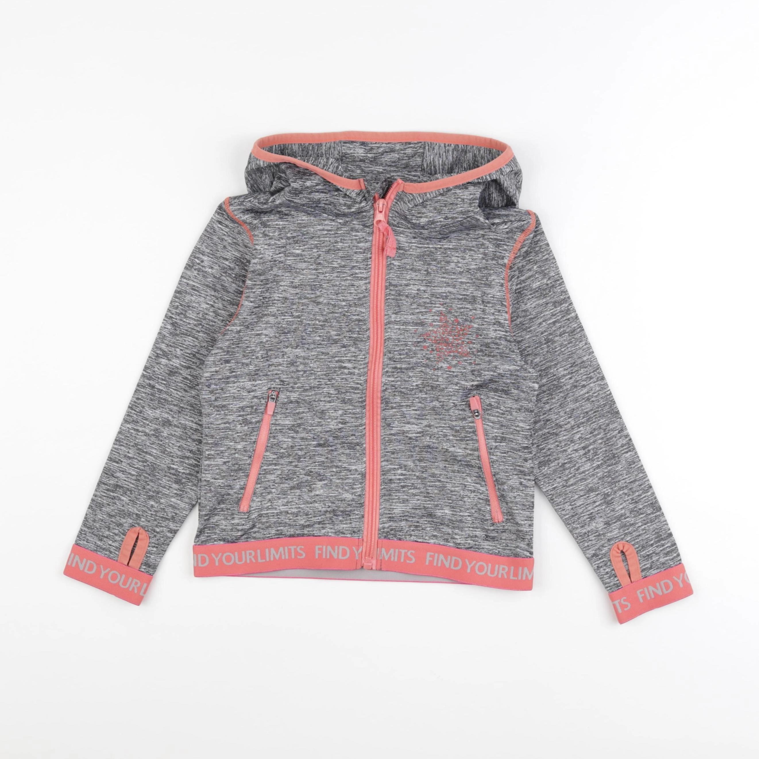Vertbaudet - sweat gris - 6 ans