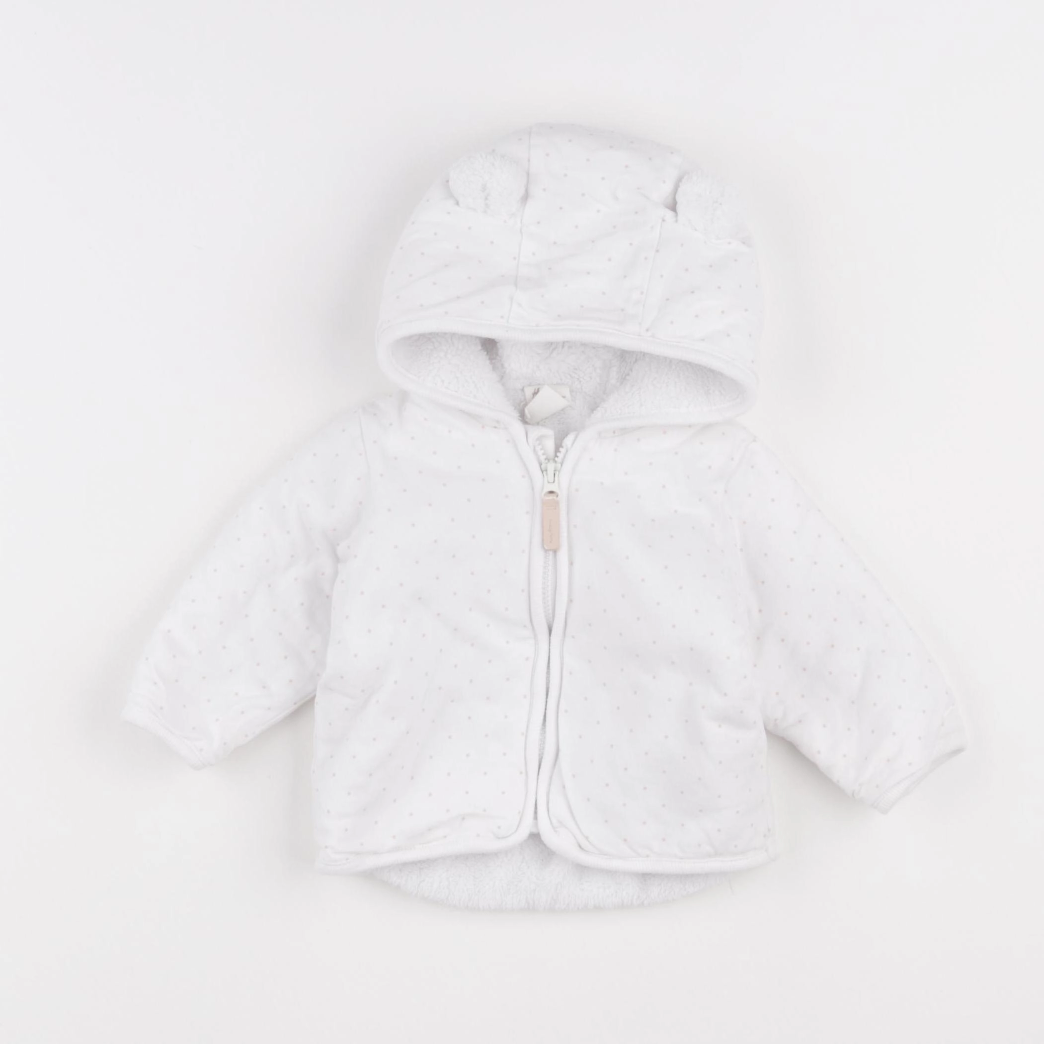 H&M - sweat blanc - 3 mois