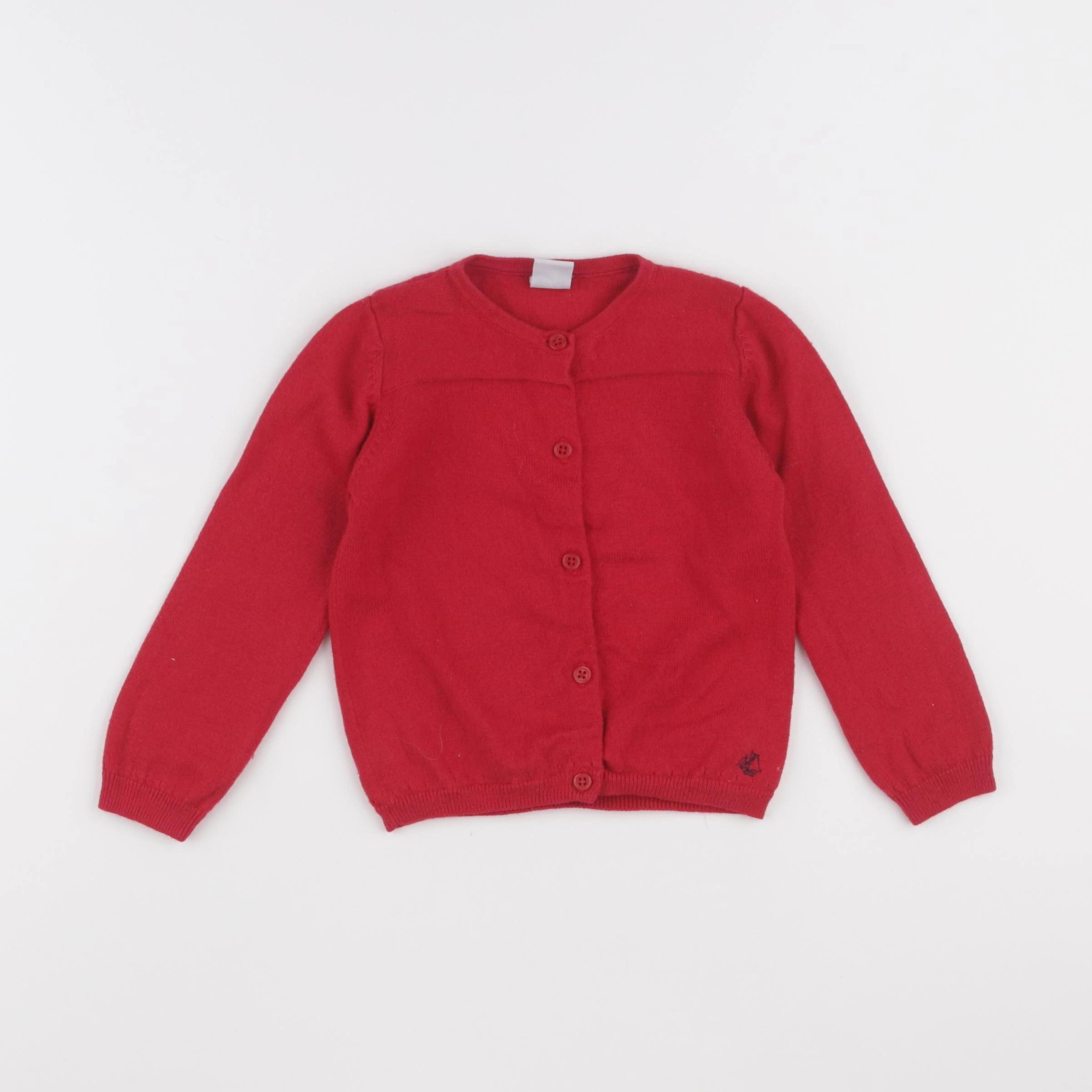 Petit Bateau - gilet rouge - 24 mois