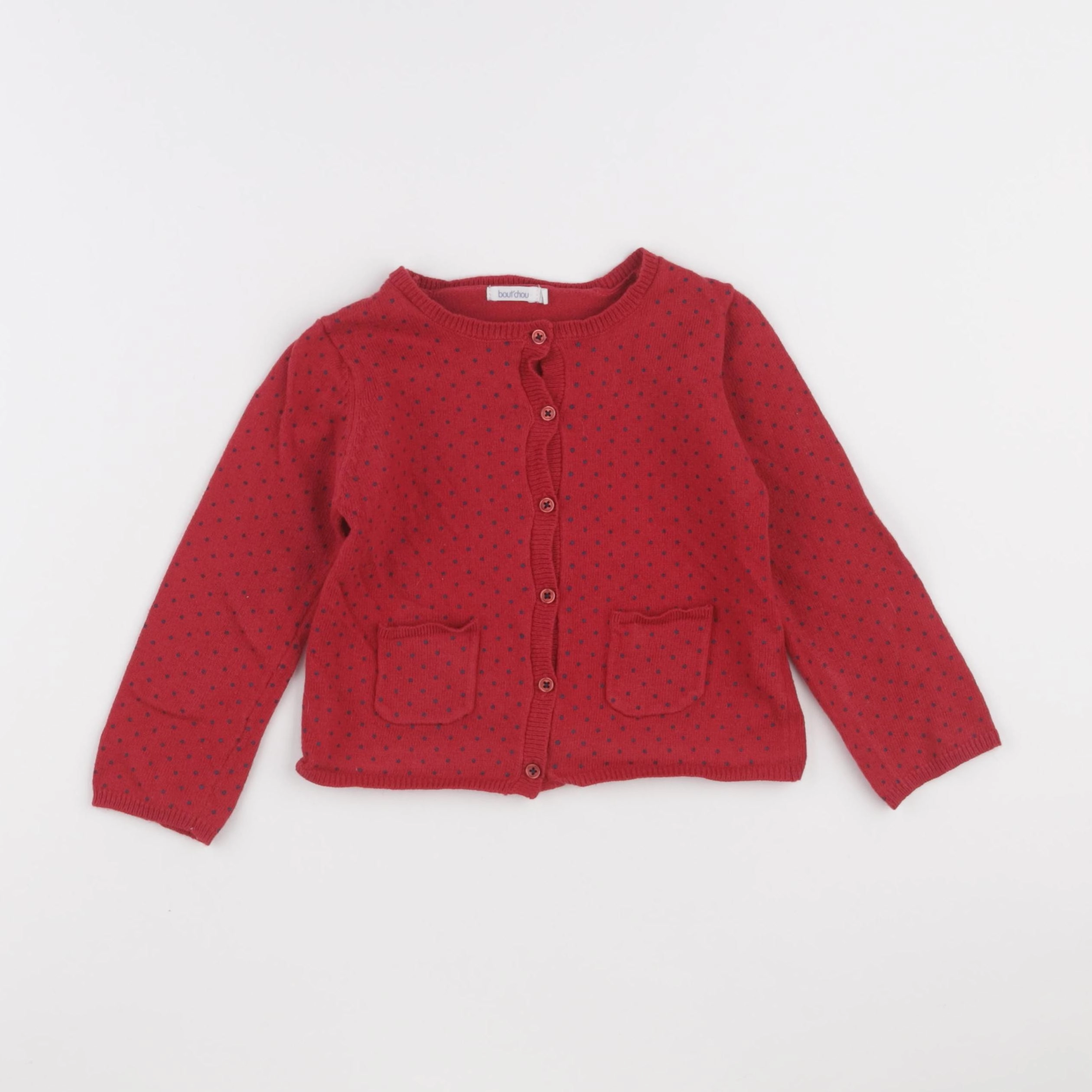Boutchou - gilet rouge - 36 mois