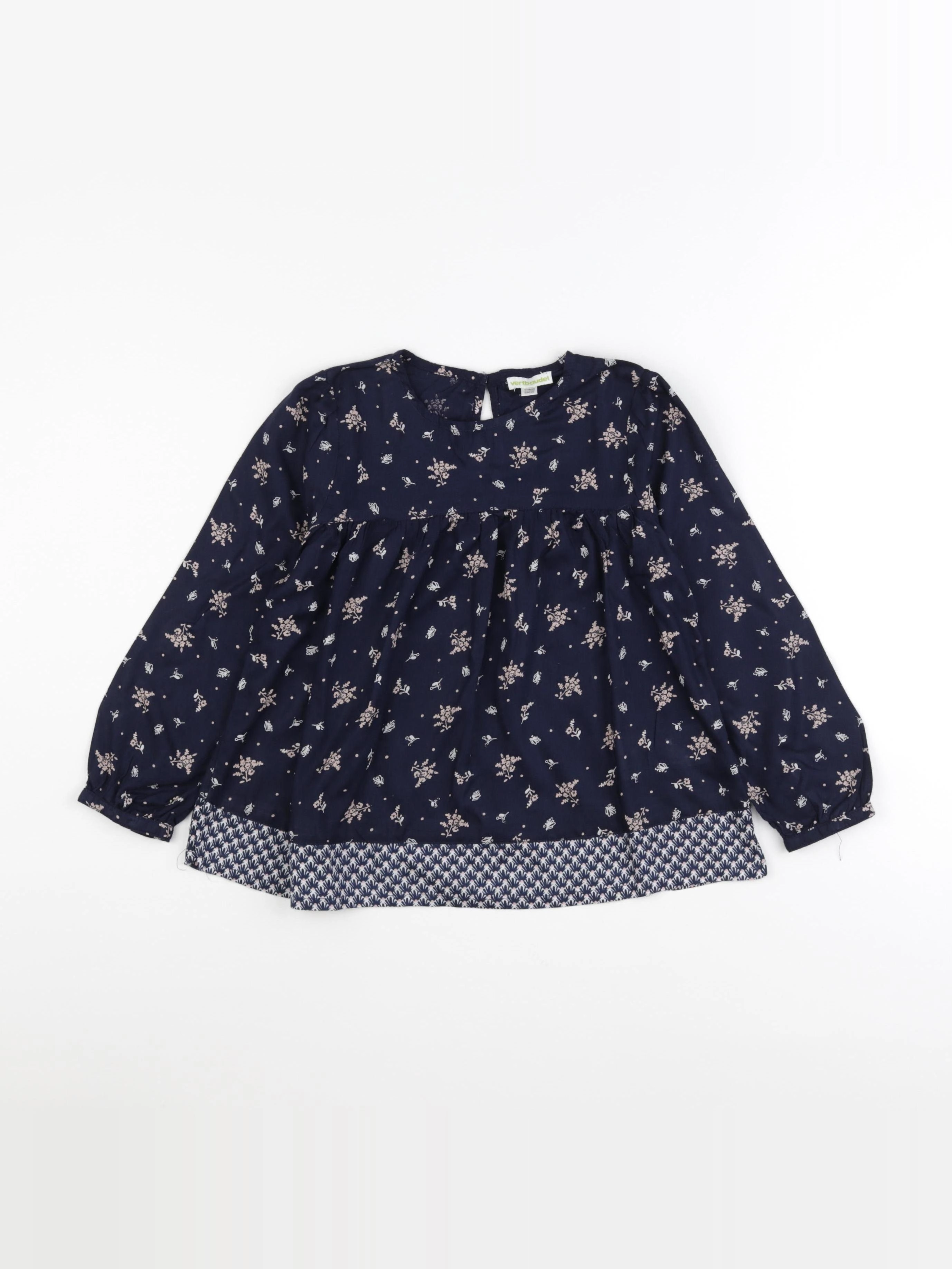 Vertbaudet - blouse bleu - 6 ans