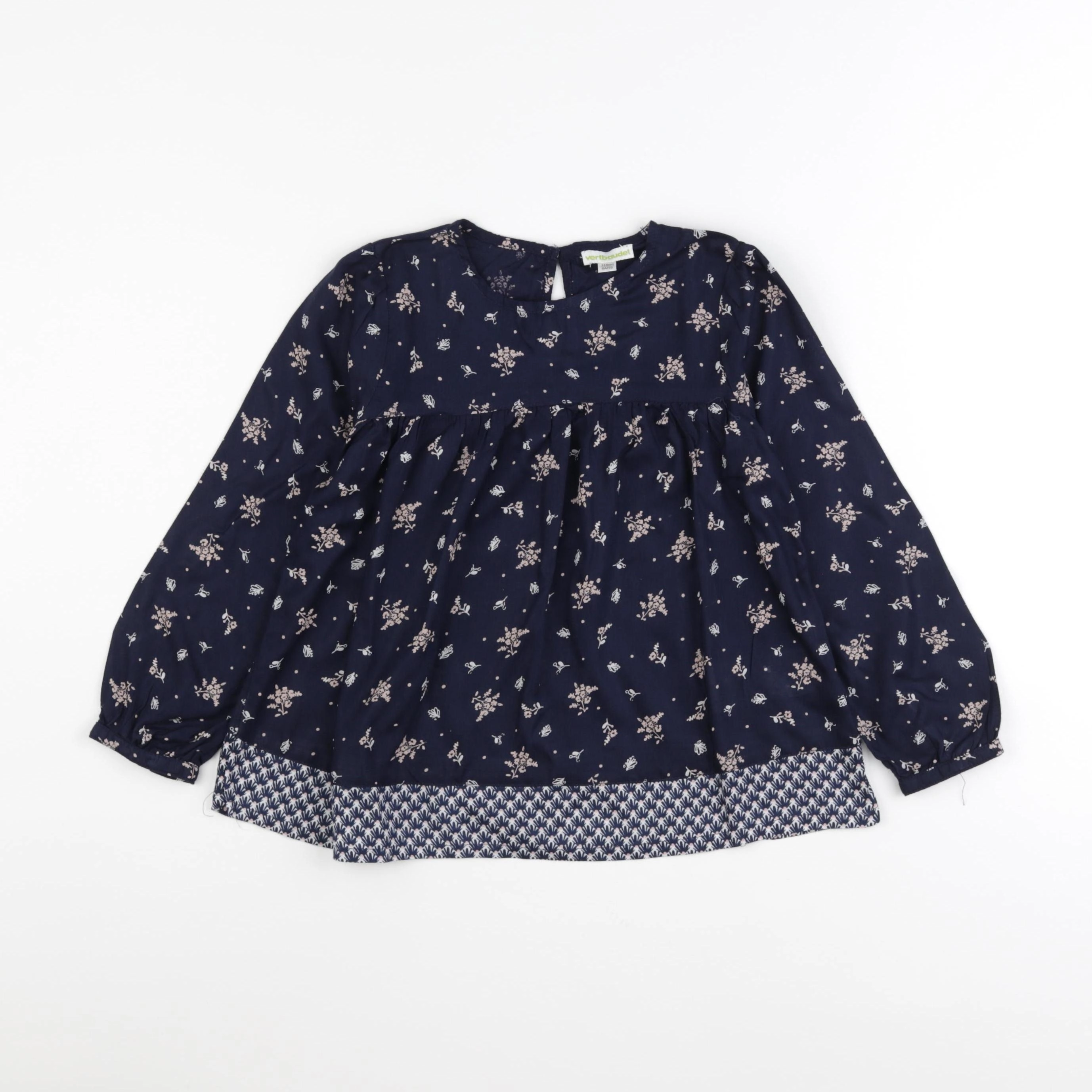 Vertbaudet - blouse bleu - 6 ans