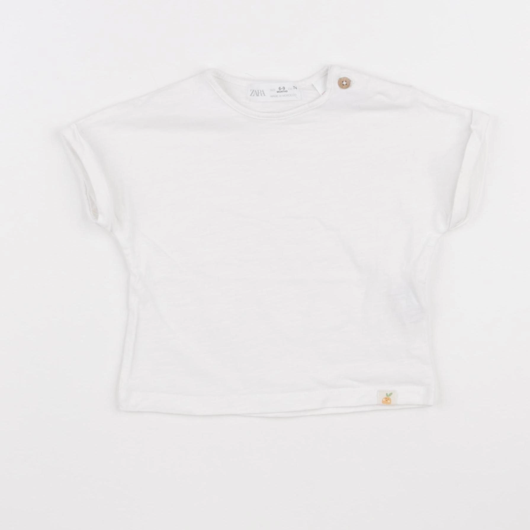Zara - tee-shirt blanc - 6/9 mois