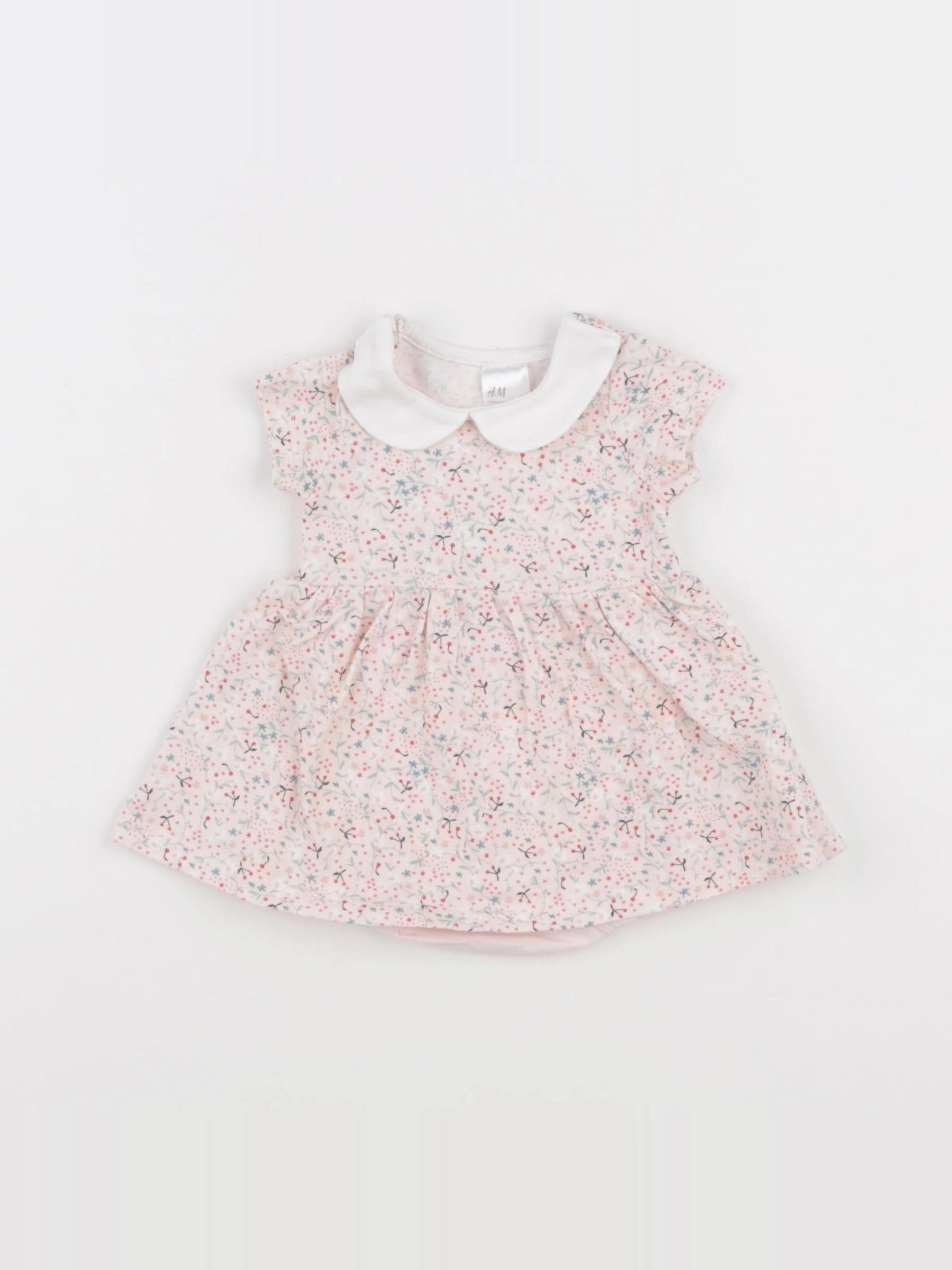 H&M - robe rose - 0/1 mois