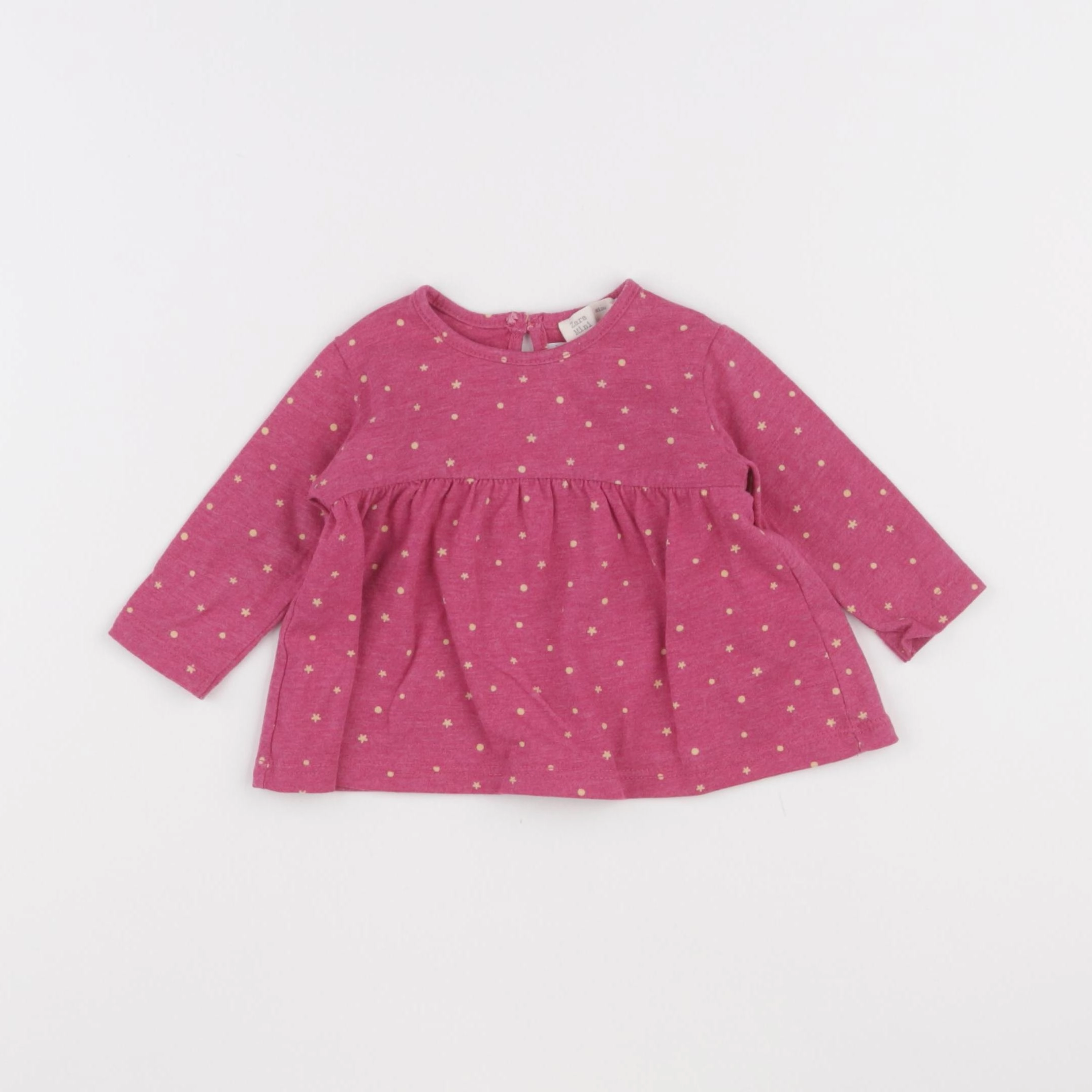 Zara - tee-shirt rose - 3/6 mois