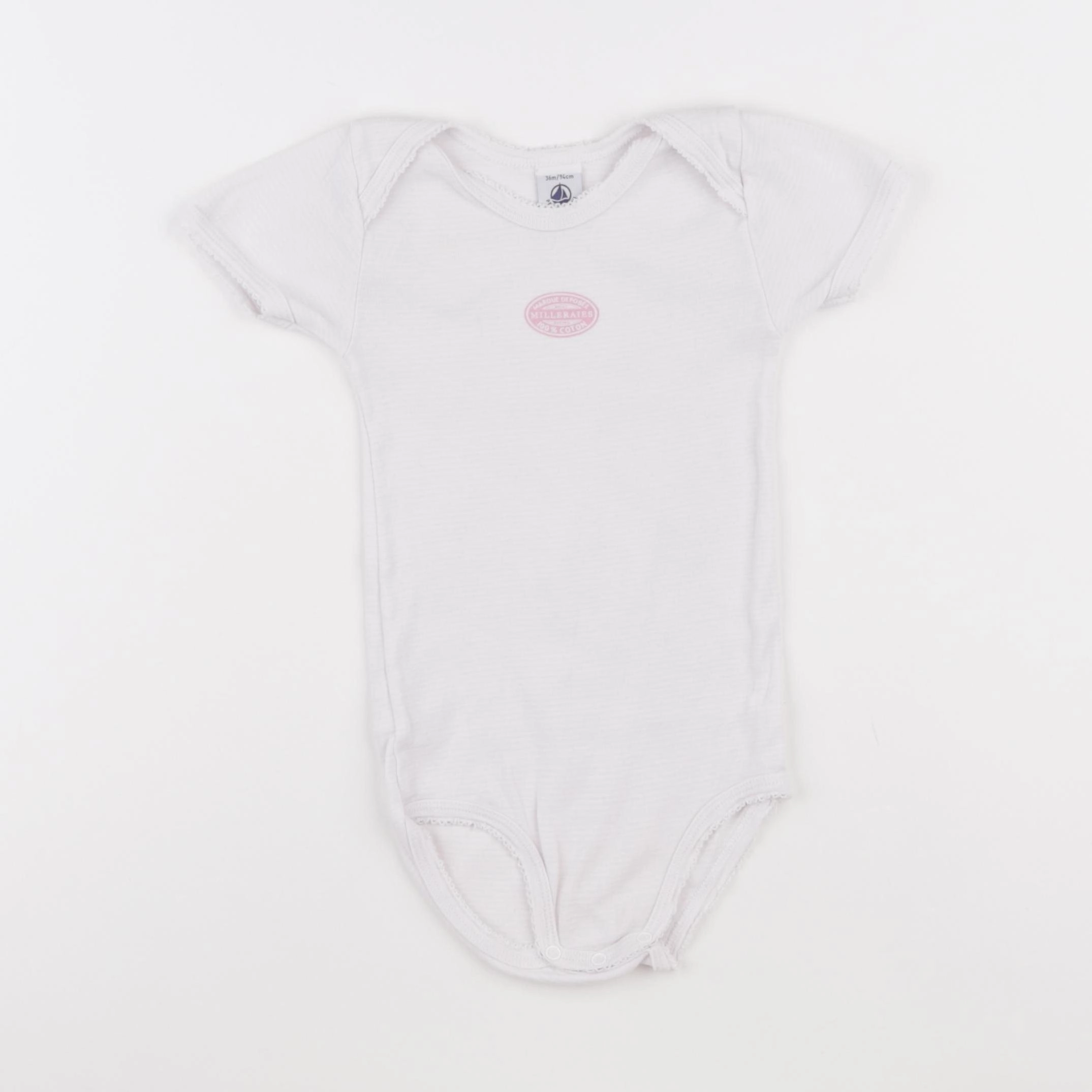 Petit Bateau - body rose - 36 mois