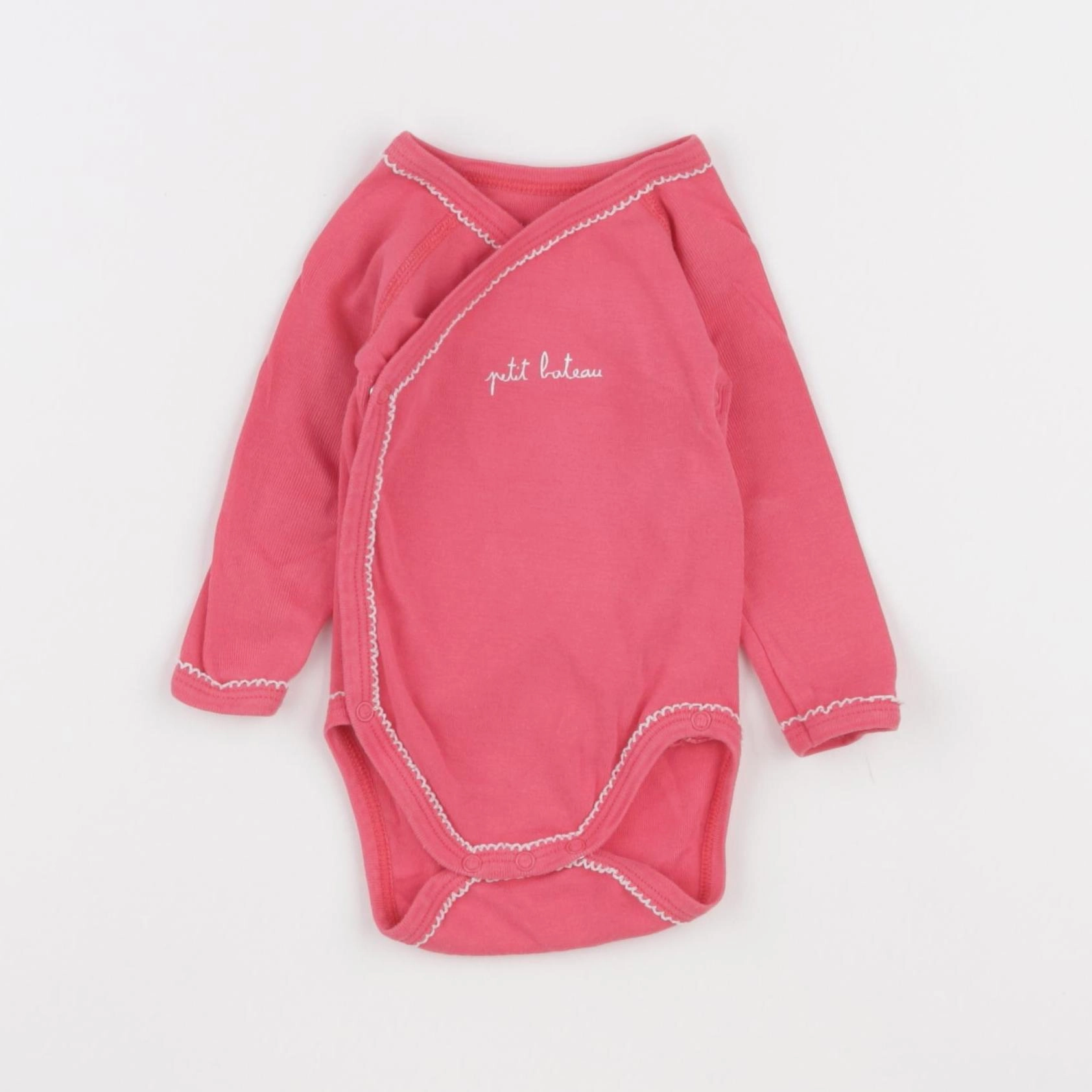 Petit Bateau - body rose - 3 mois