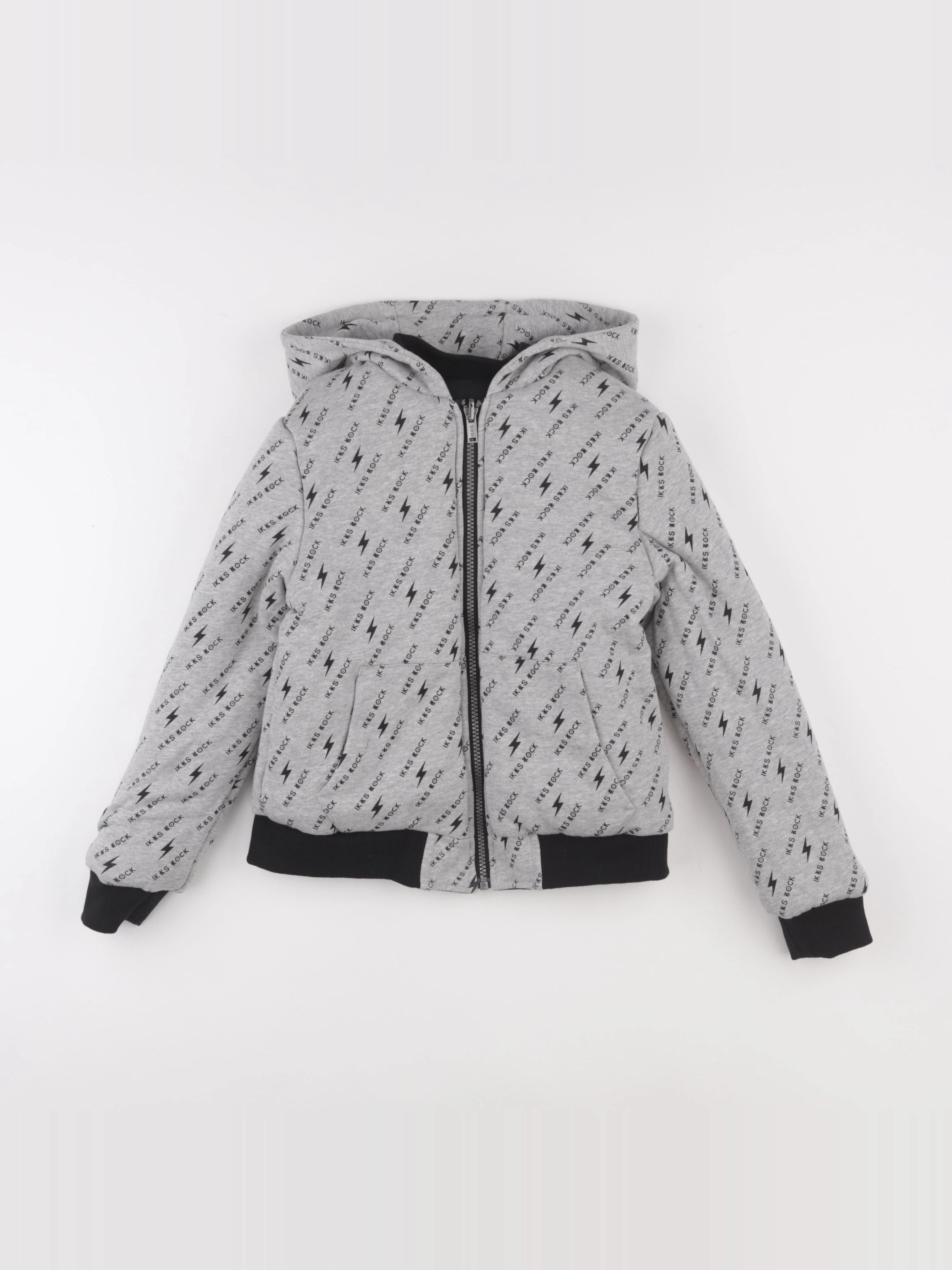 IKKS - veste simili cuir noir - 10 ans
