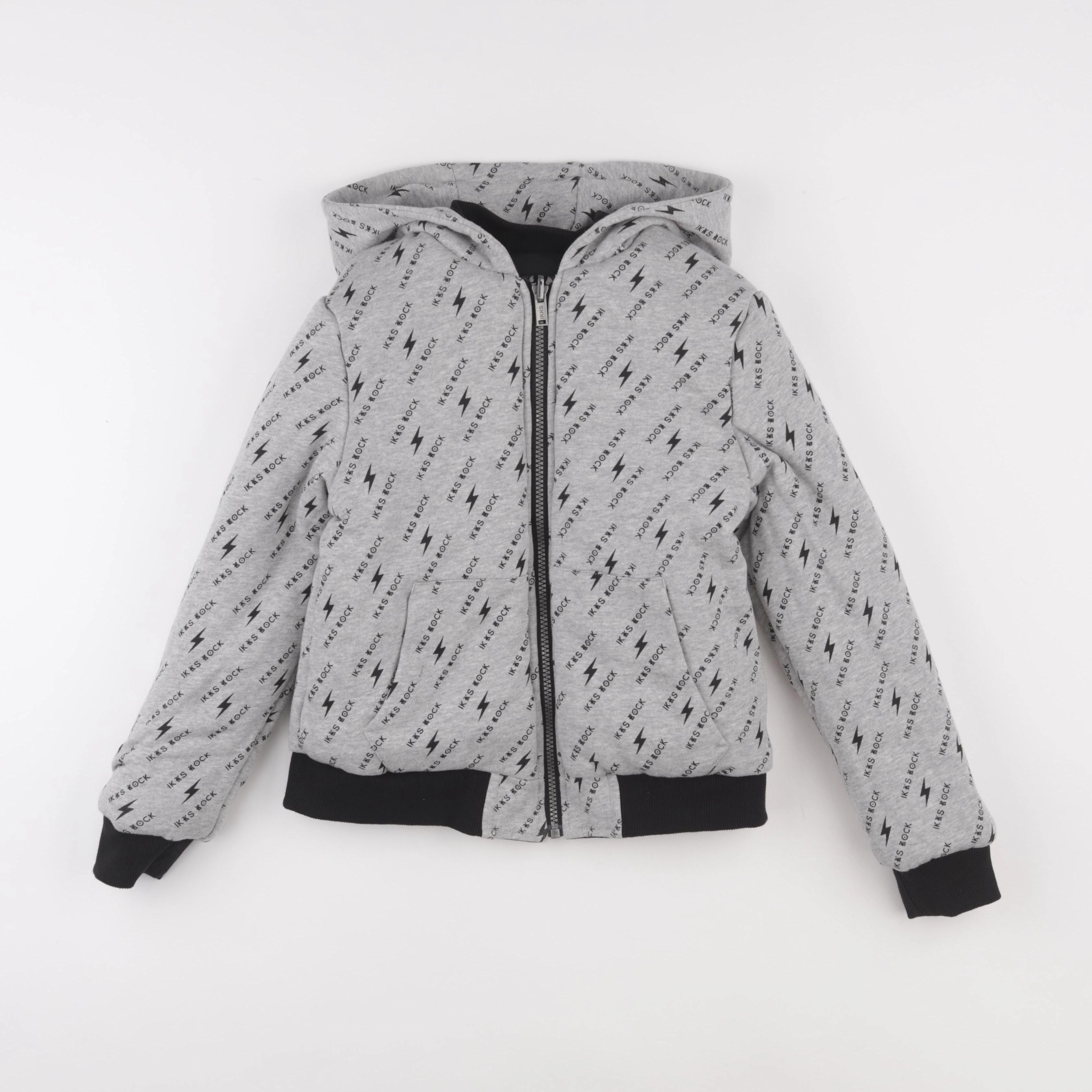IKKS - veste simili cuir noir - 10 ans