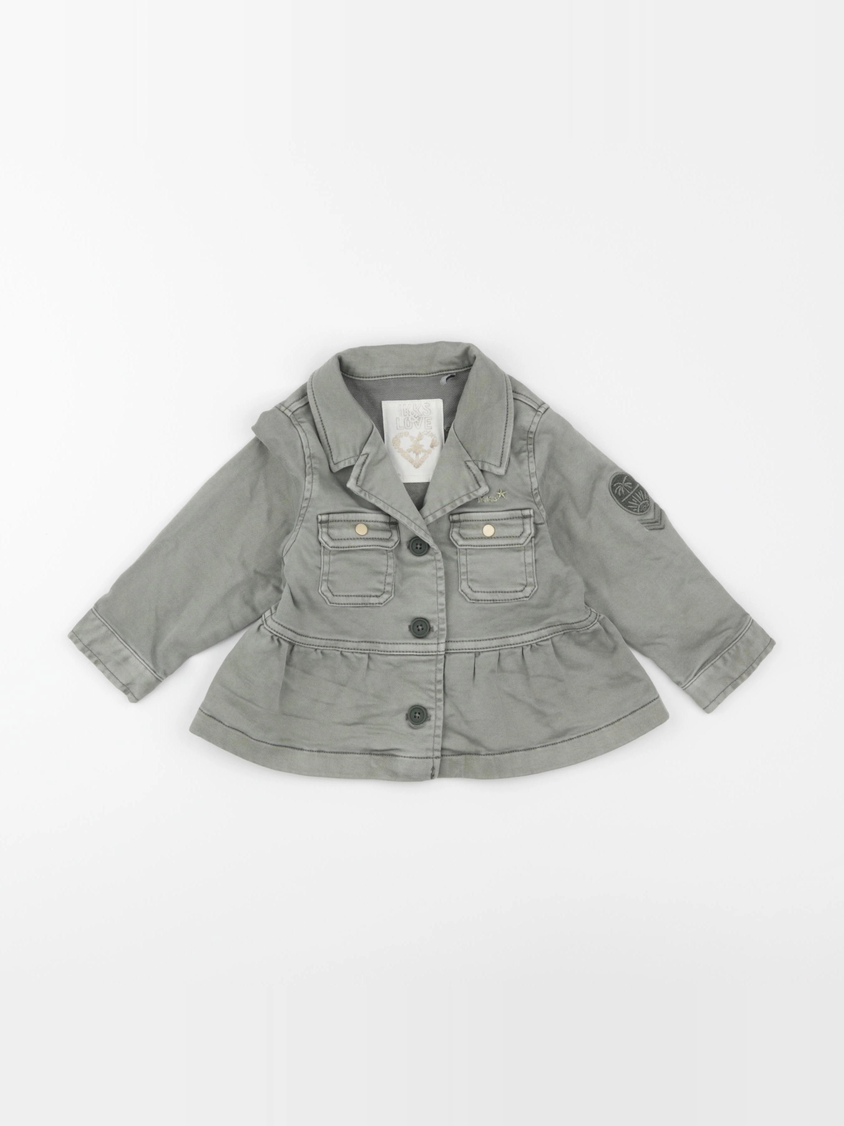 IKKS - veste imprimé au dos vert - 18 mois