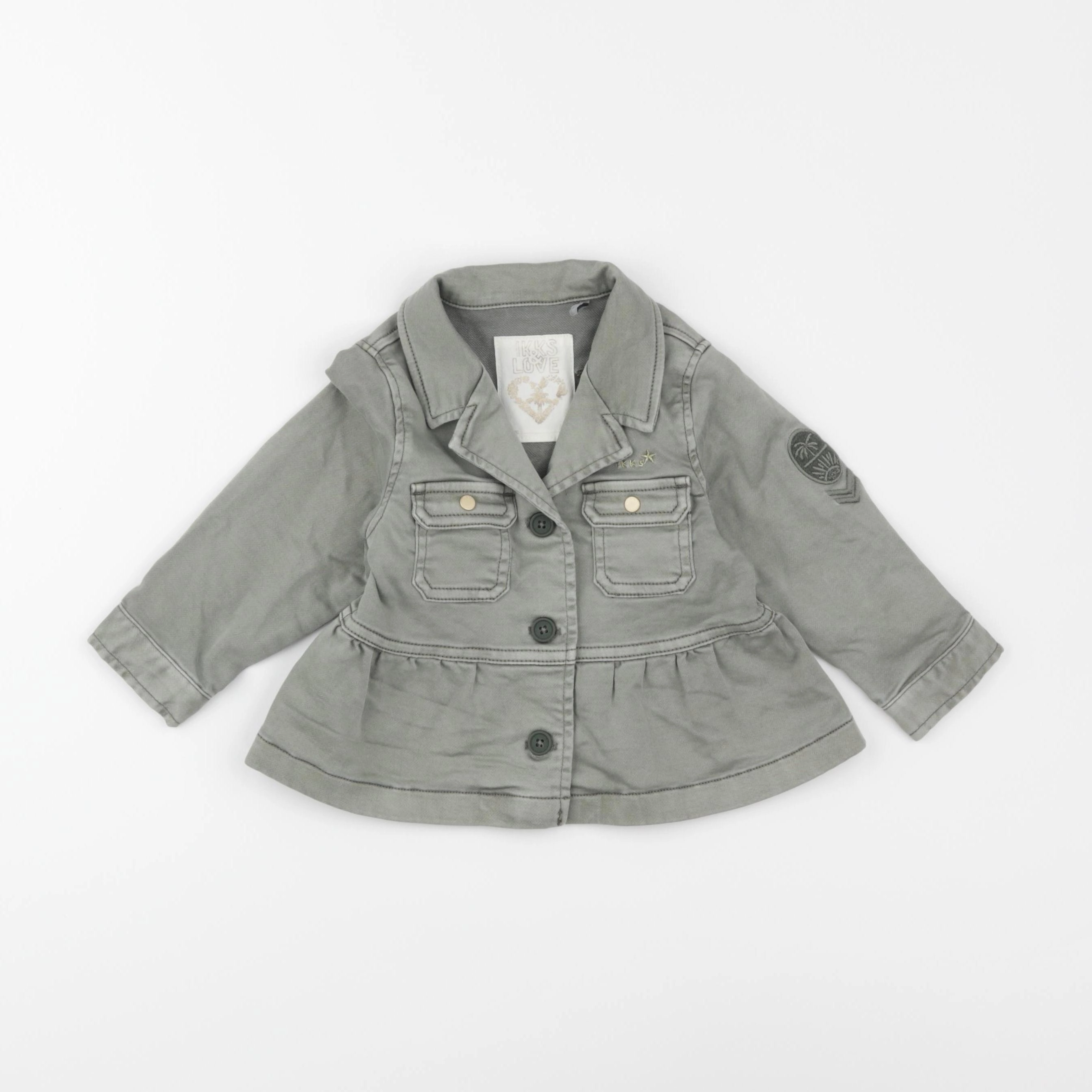 IKKS - veste imprimé au dos vert - 18 mois
