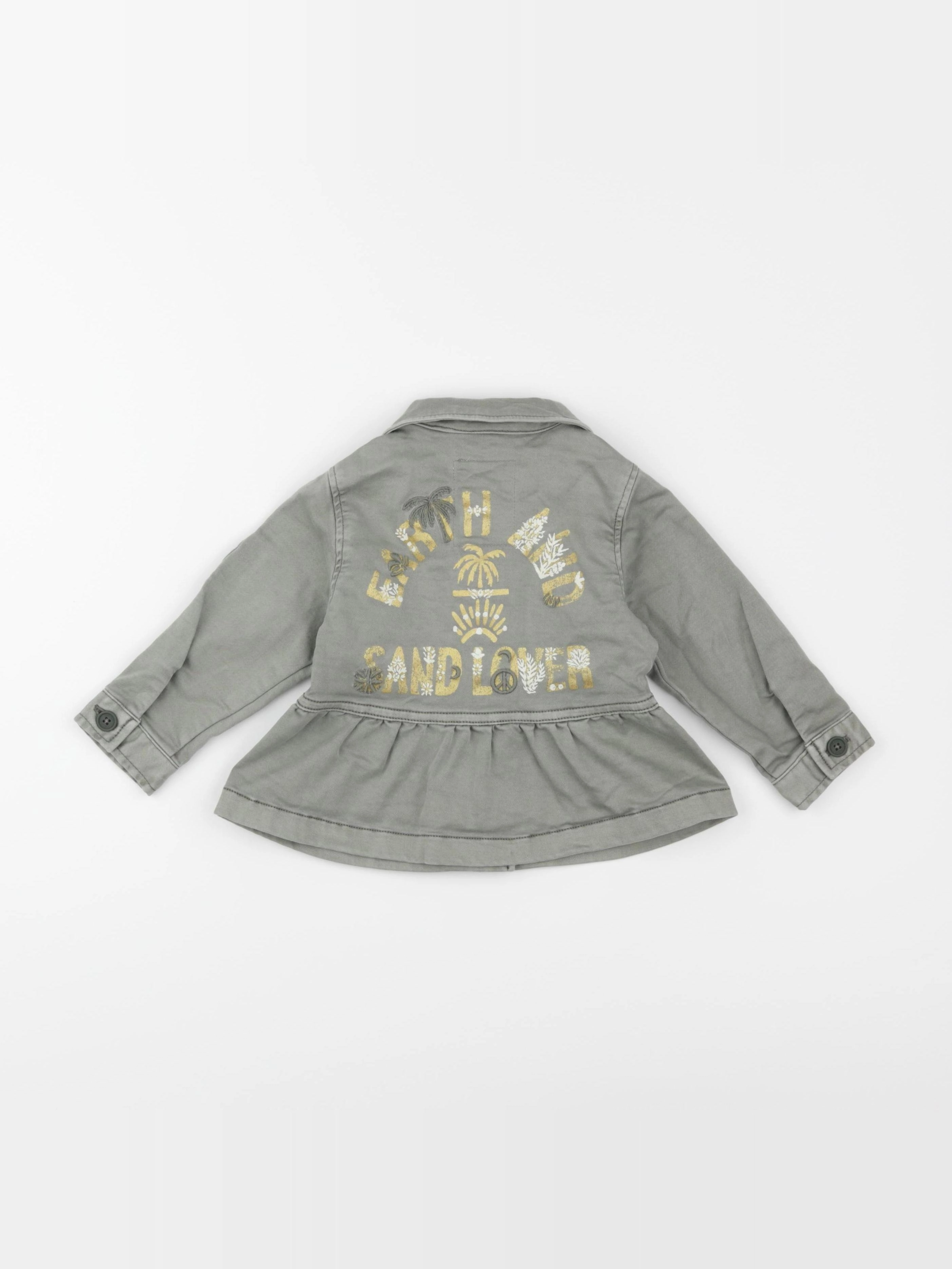IKKS - veste imprimé au dos vert - 18 mois