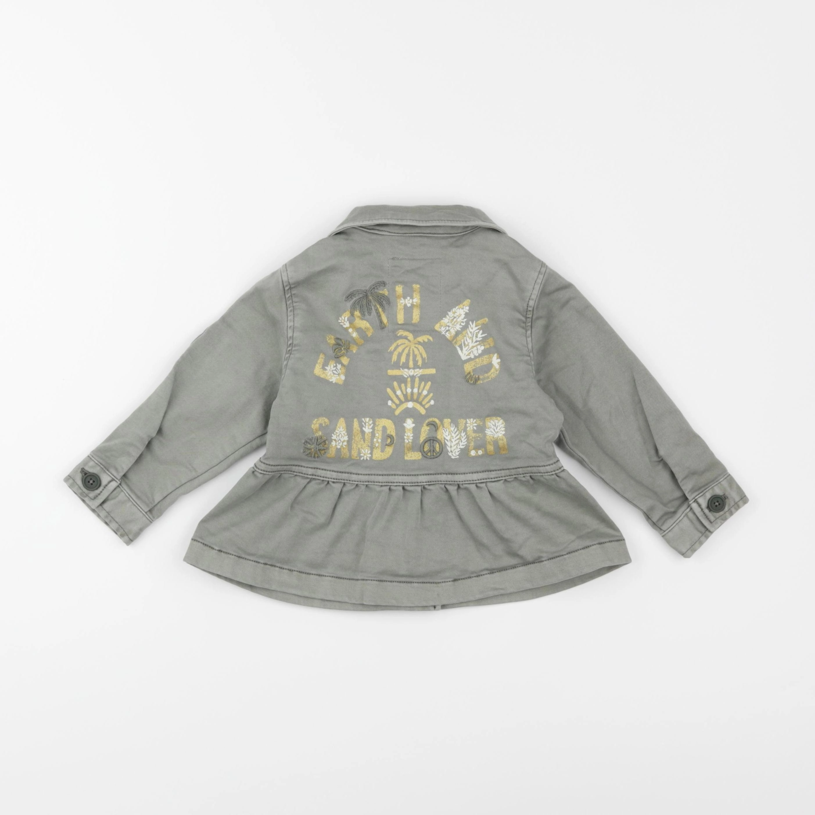 IKKS - veste imprimé au dos vert - 18 mois