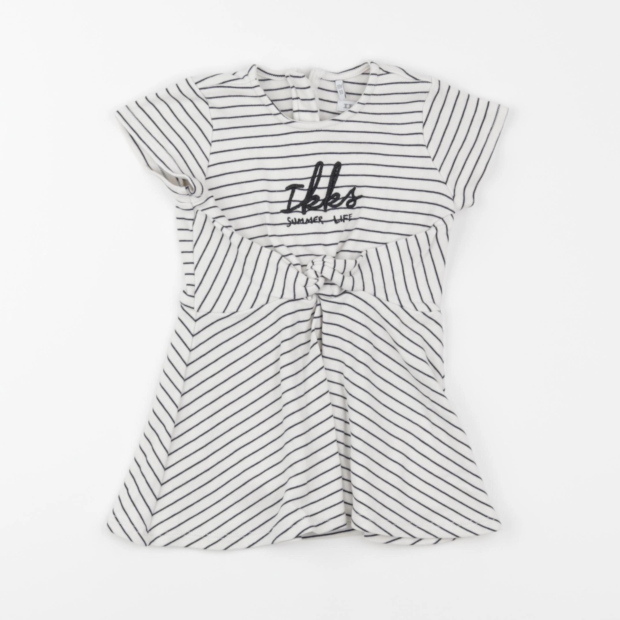 IKKS - robe blanc, bleu - 18 mois