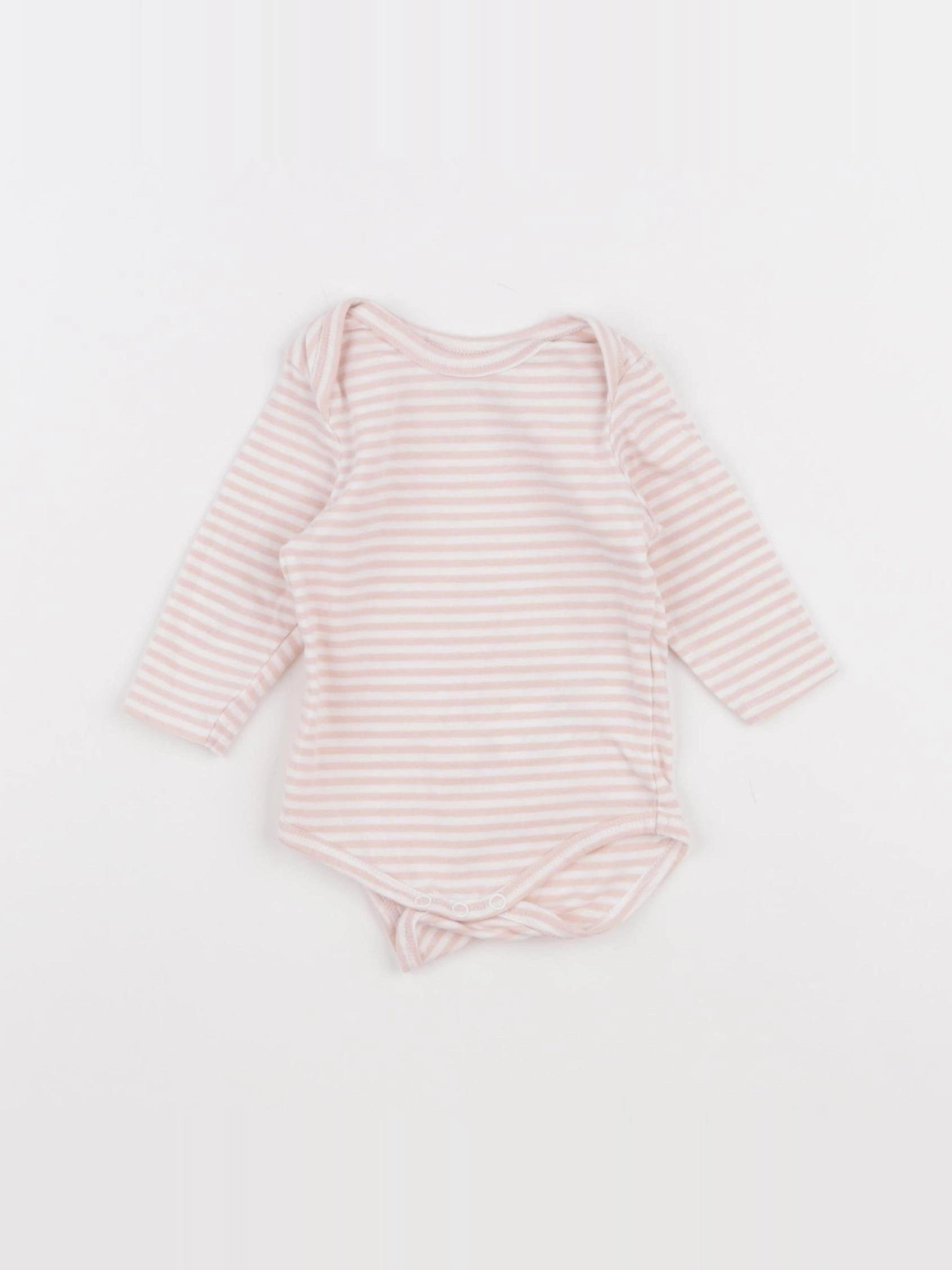 Tape à l'oeil - body rose - 3 mois