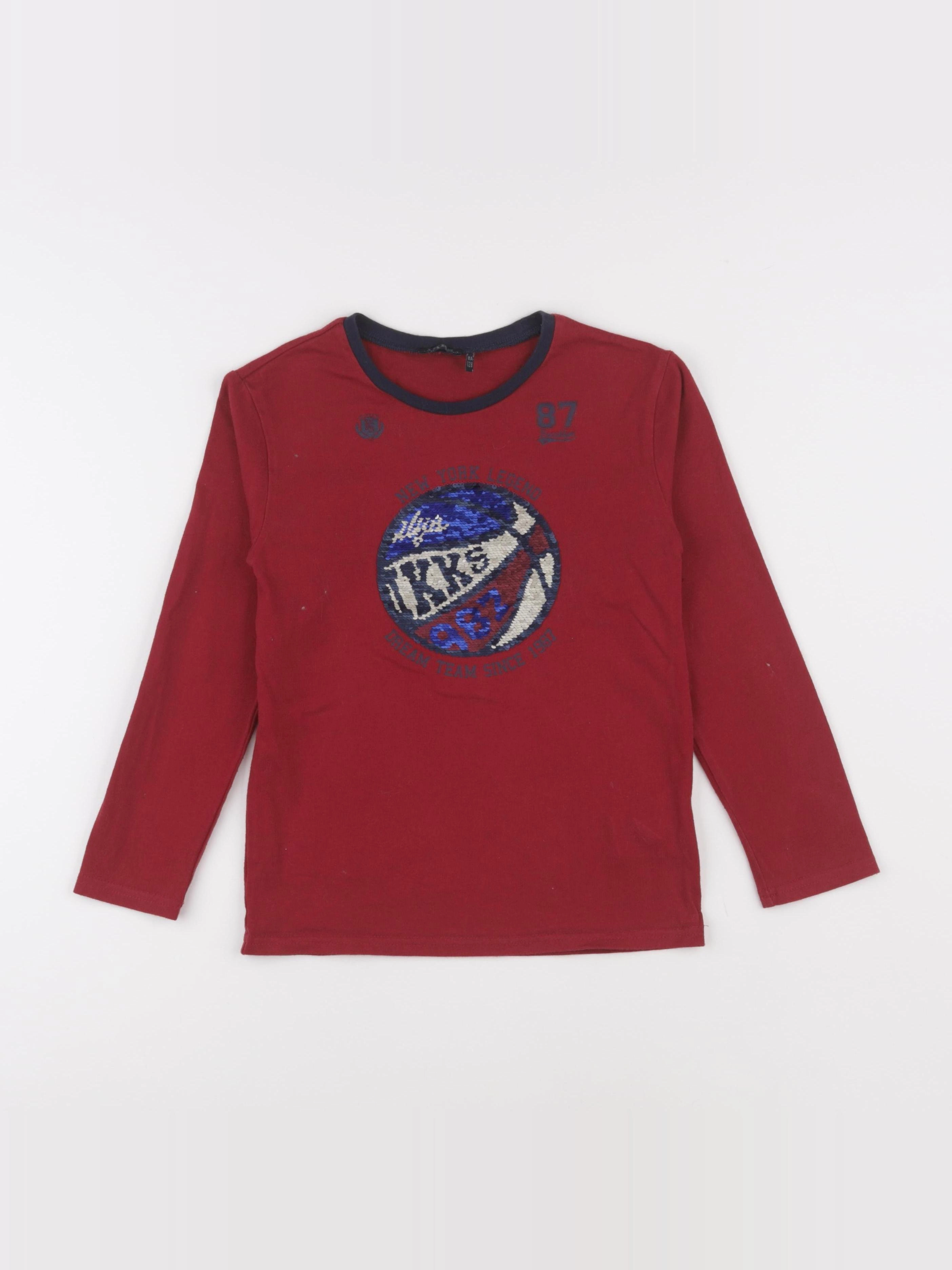 IKKS - tee-shirt rouge - 8 ans