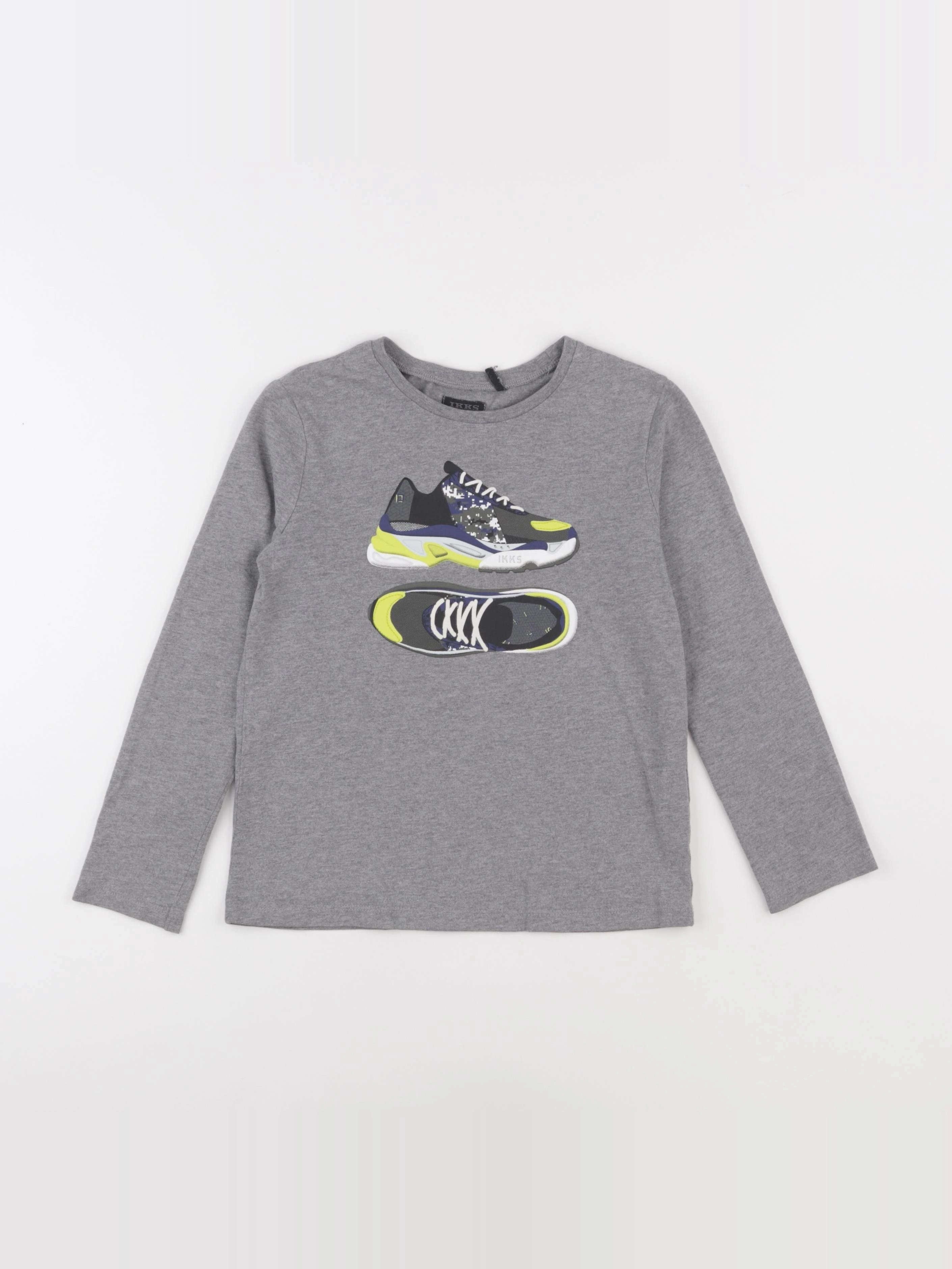 IKKS - tee-shirt gris - 8 ans