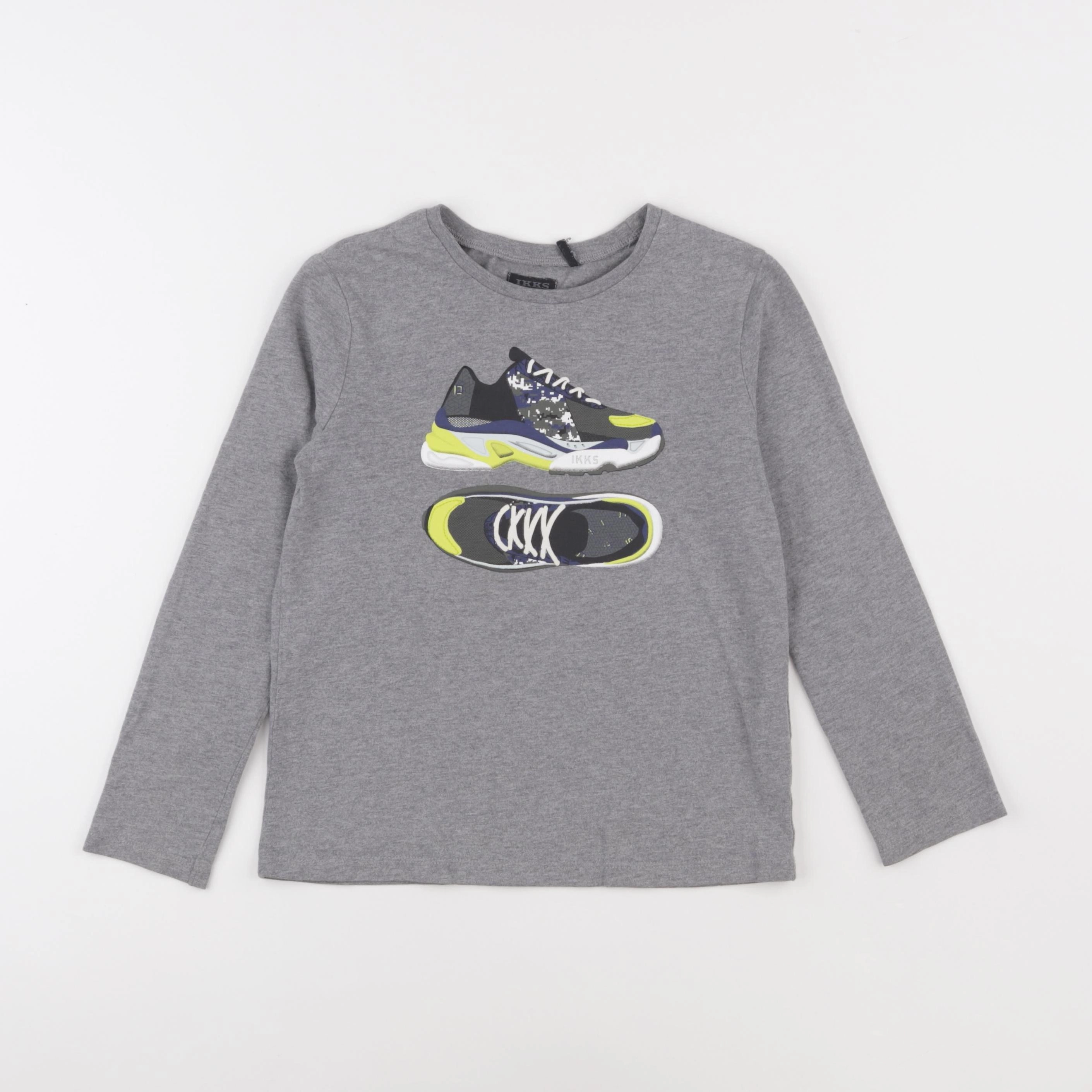IKKS - tee-shirt gris - 8 ans