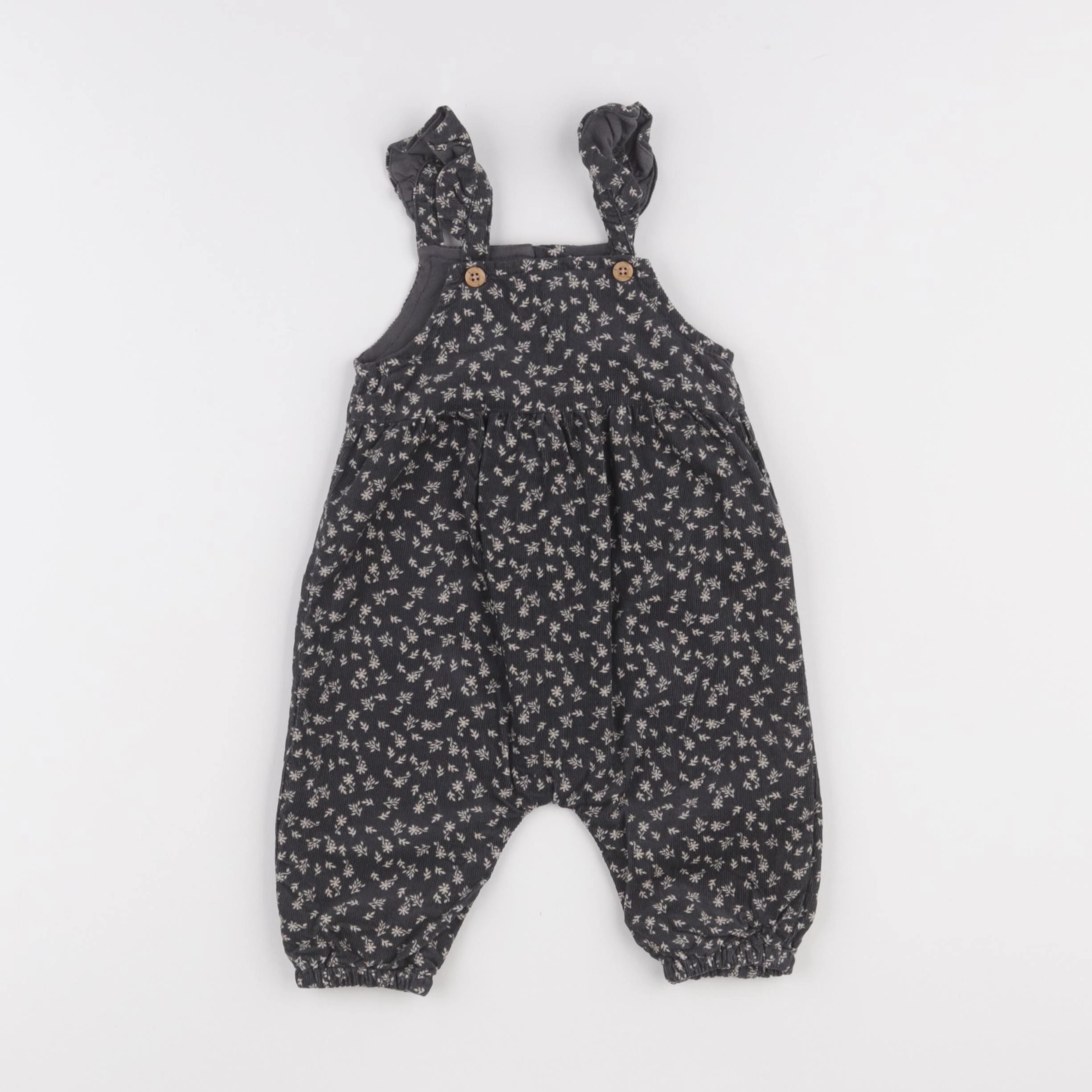 Zara - salopette gris - 3/6 mois