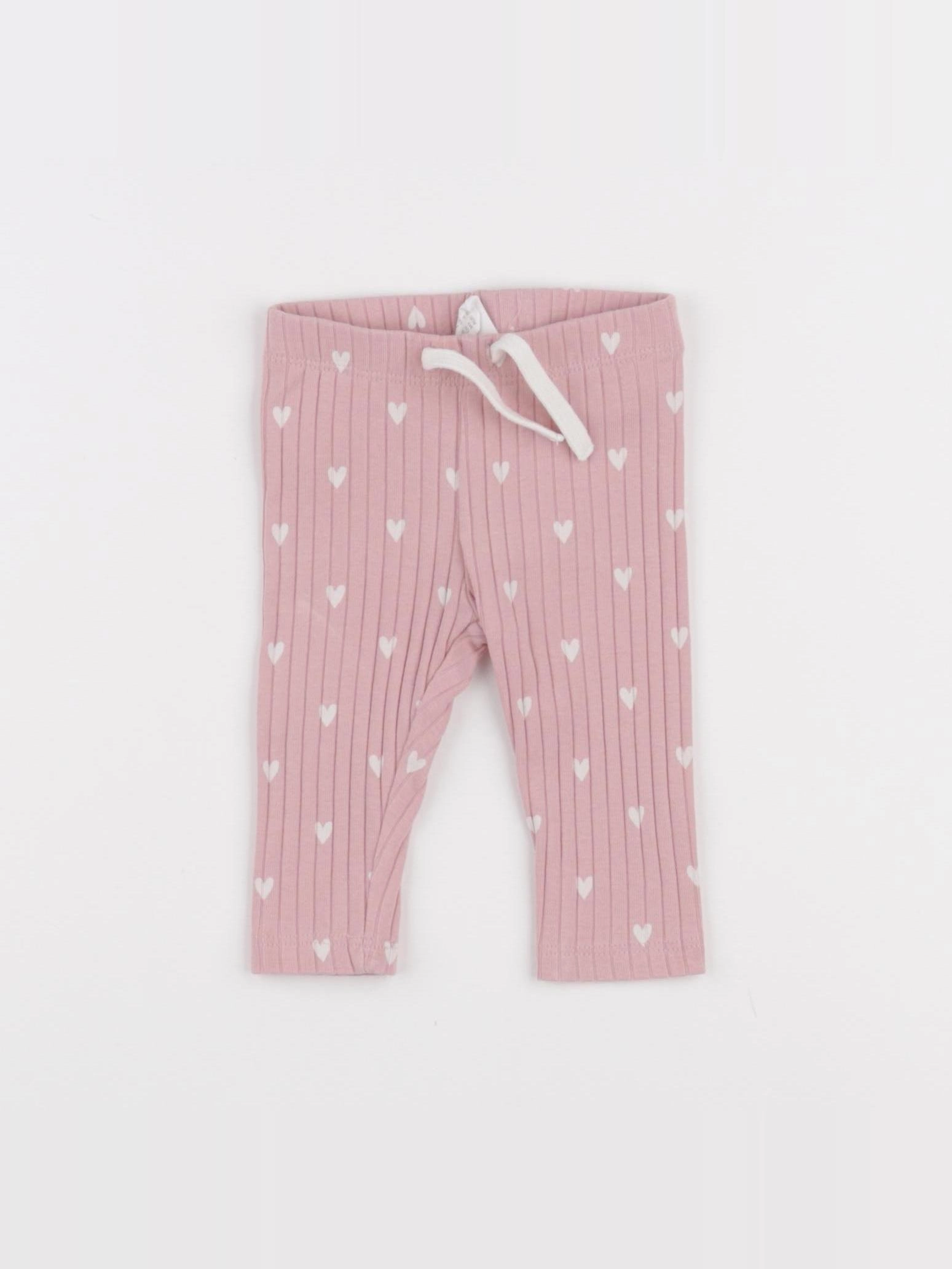 H&M - legging rose - 1/3 mois
