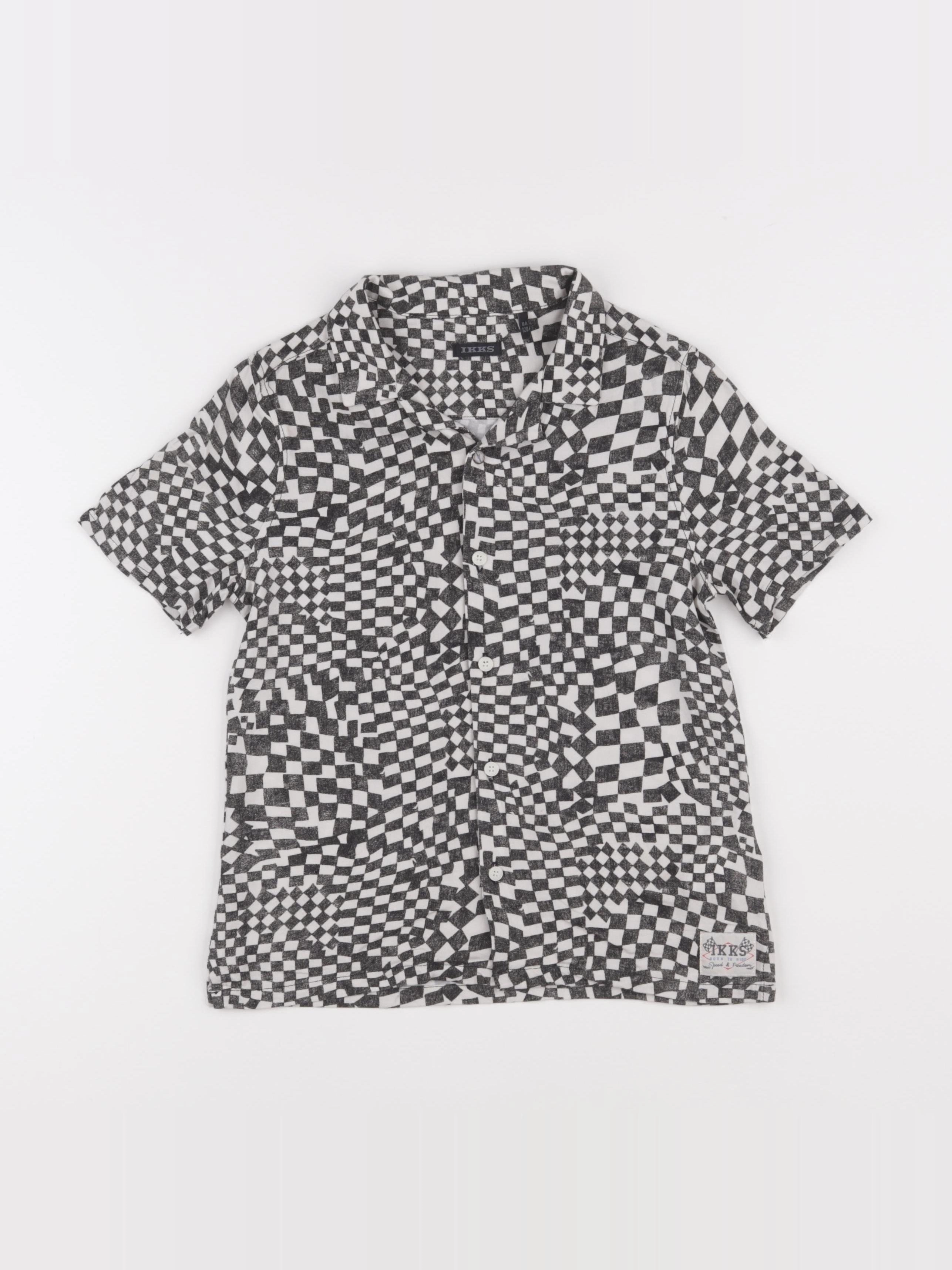 IKKS - chemise noir, blanc - 8 ans