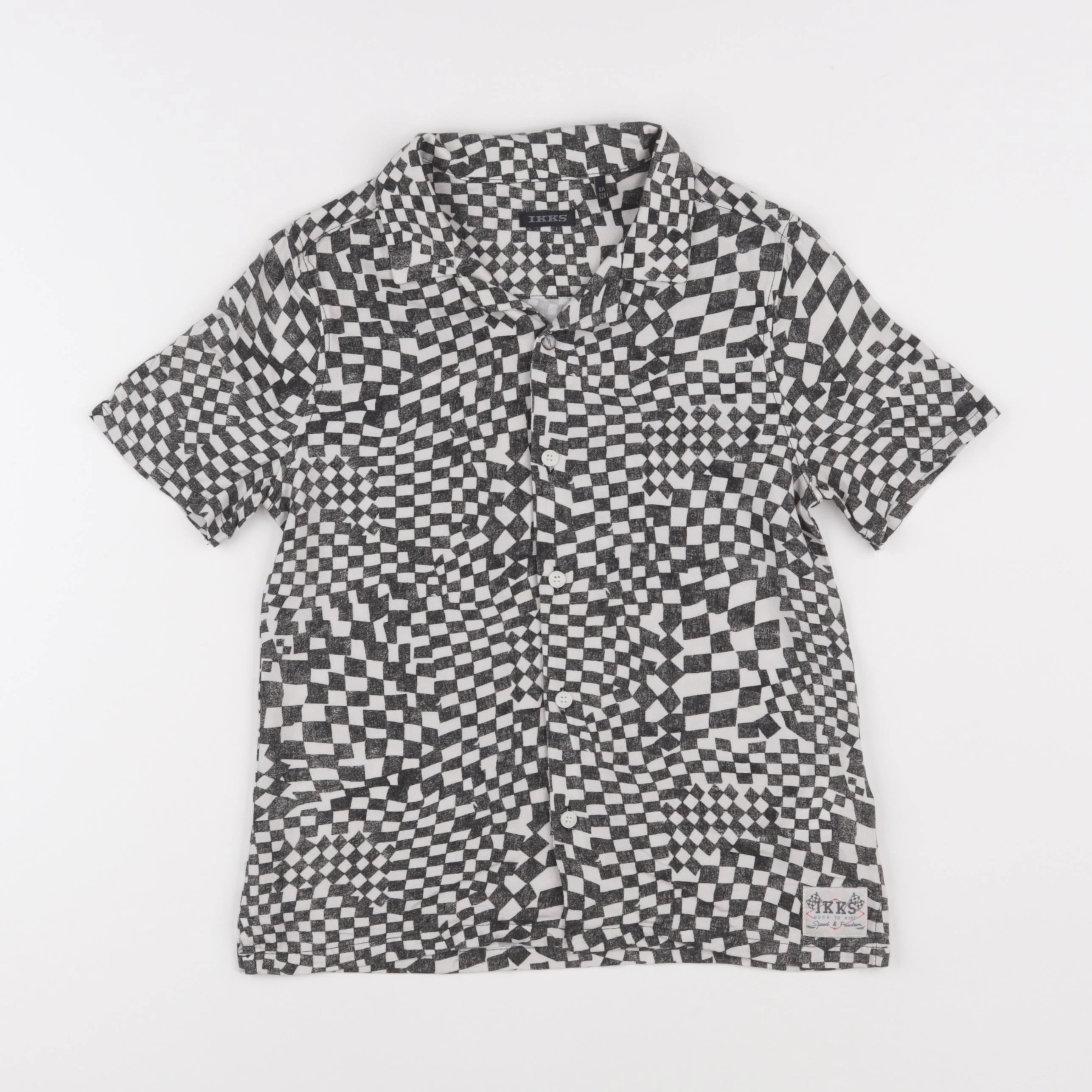 IKKS - chemise noir, blanc - 8 ans