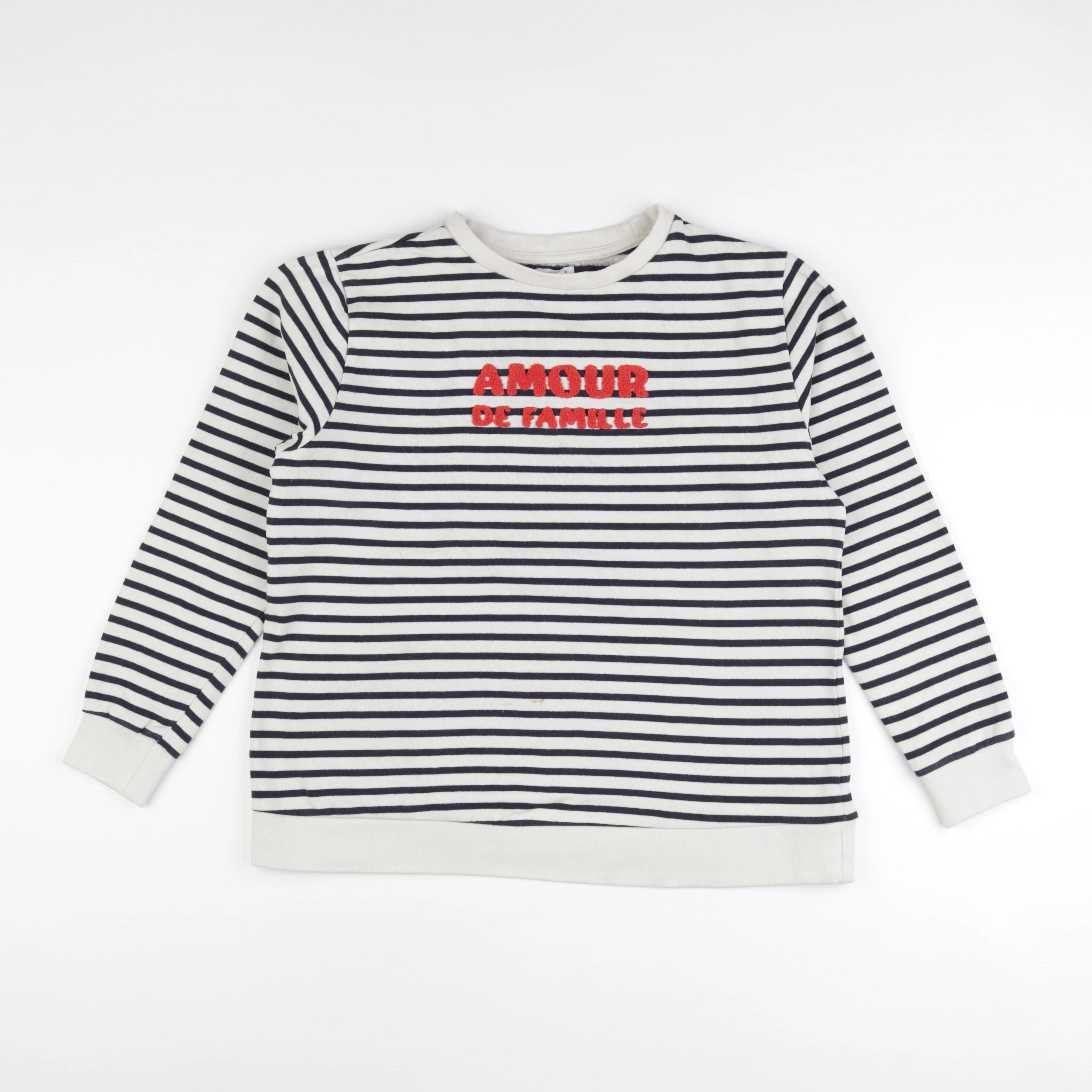 Vertbaudet - sweat allaitement bleu, blanc - 38 à 40