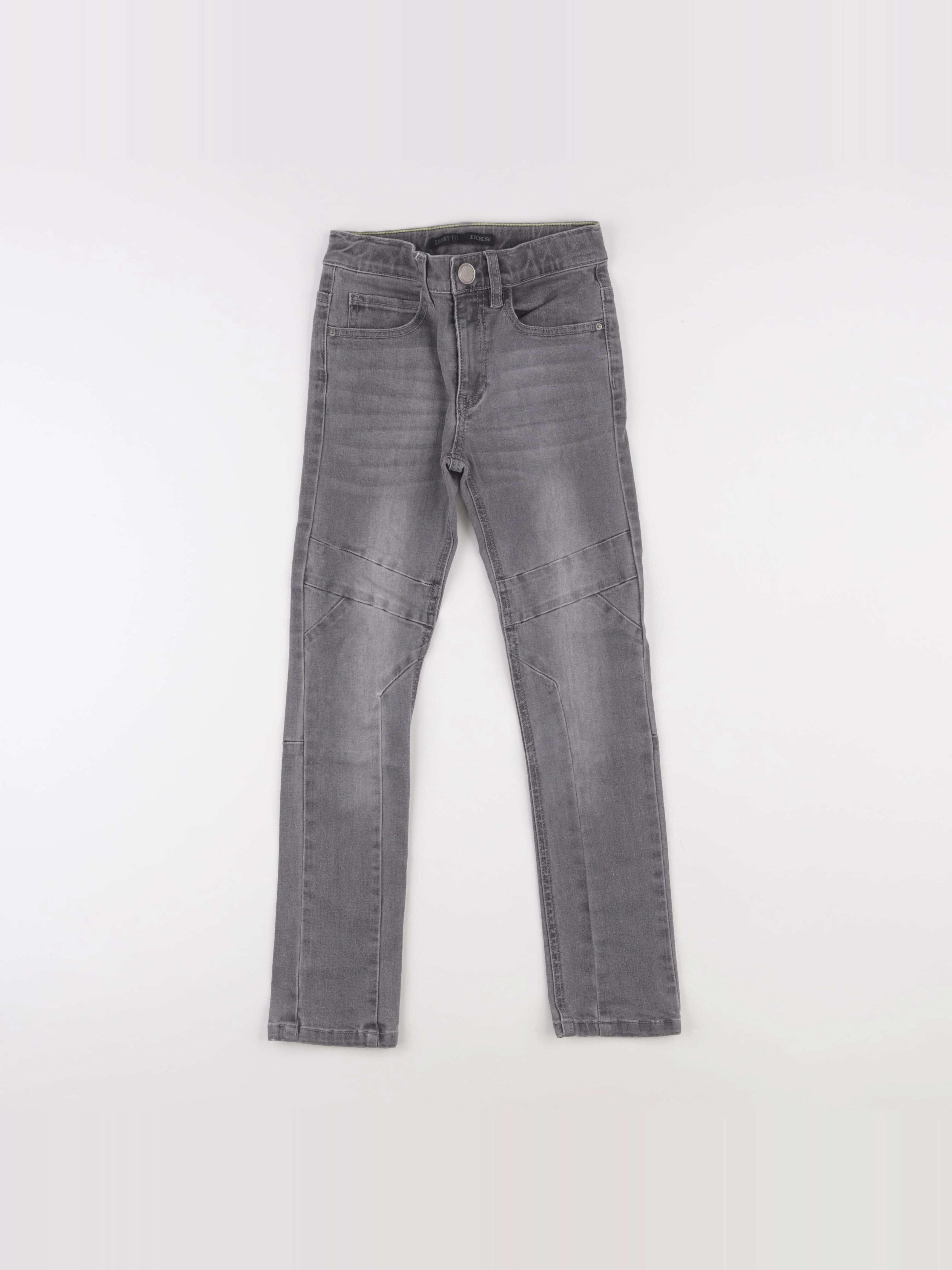 IKKS - jean gris - 8 ans