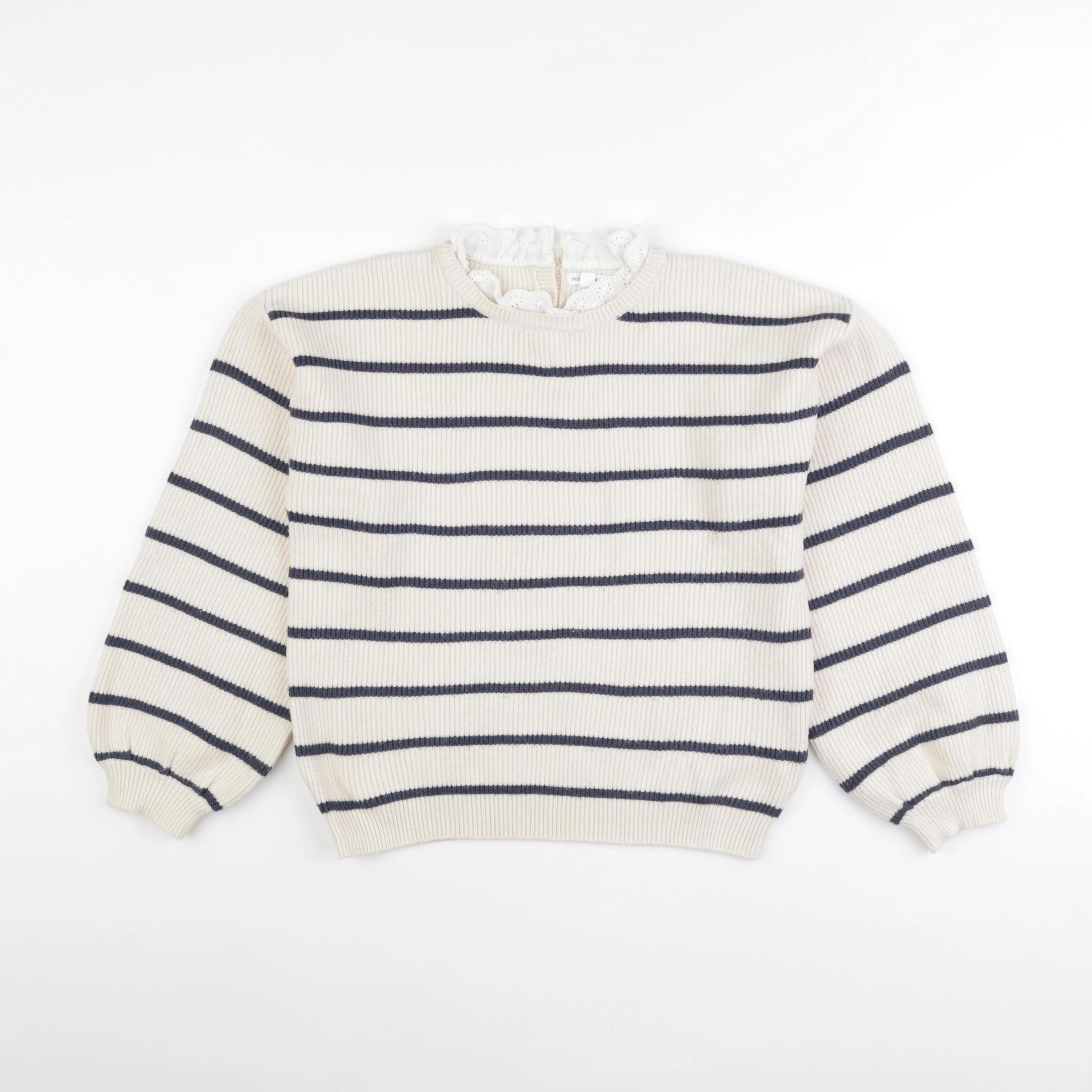 Vertbaudet - pull beige - 12 ans