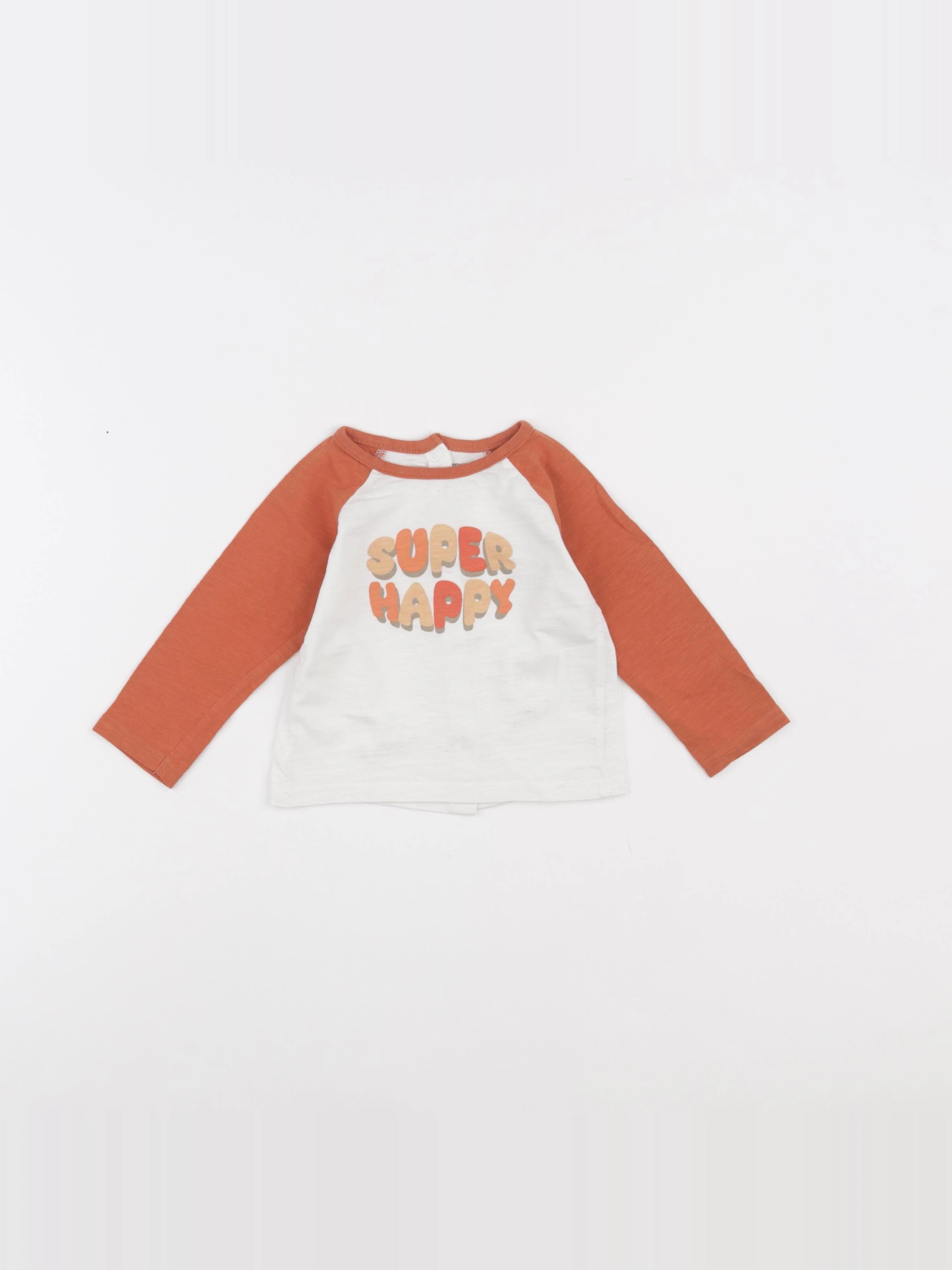 Vertbaudet - tee-shirt blanc - 9 mois