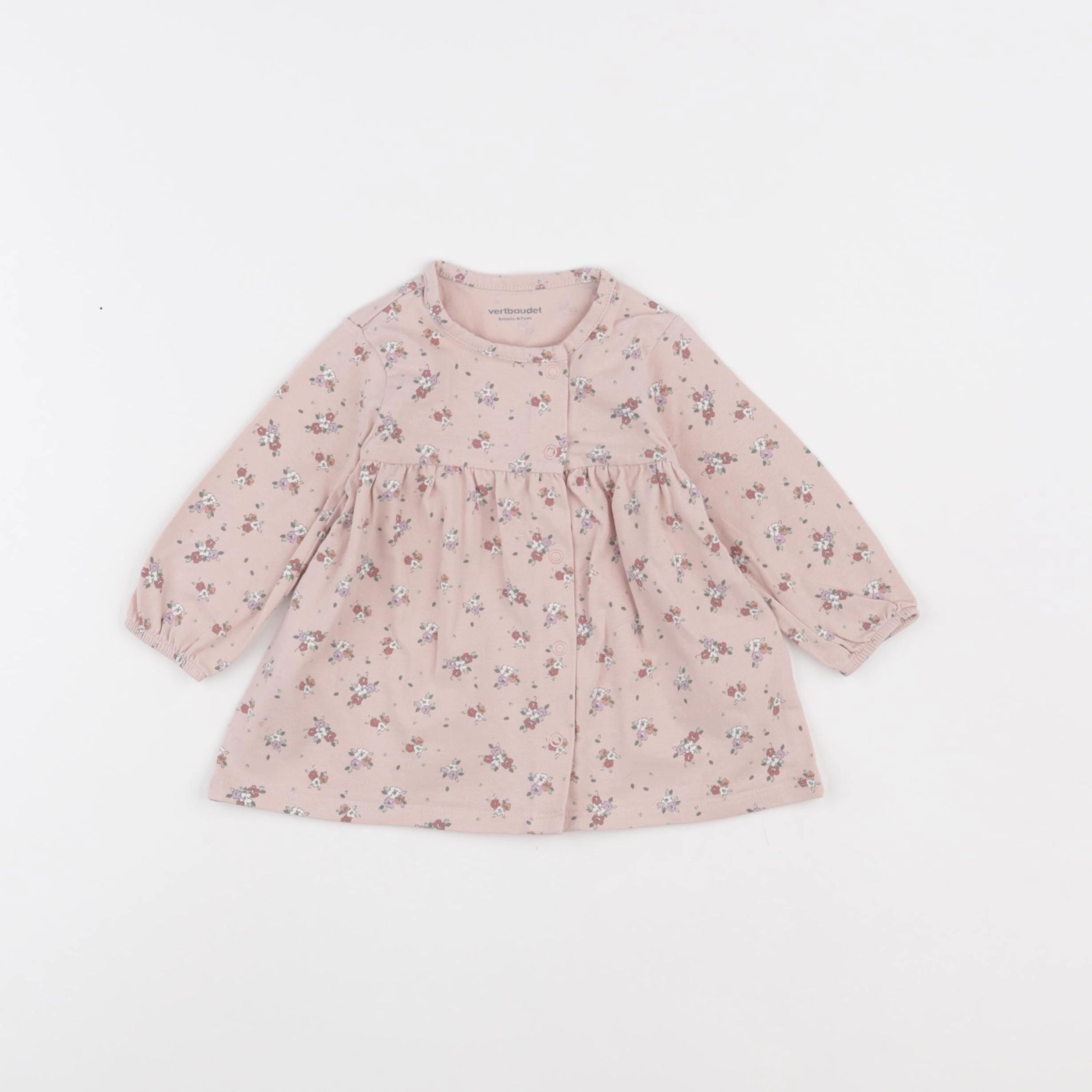 Vertbaudet - robe rose - 6 mois