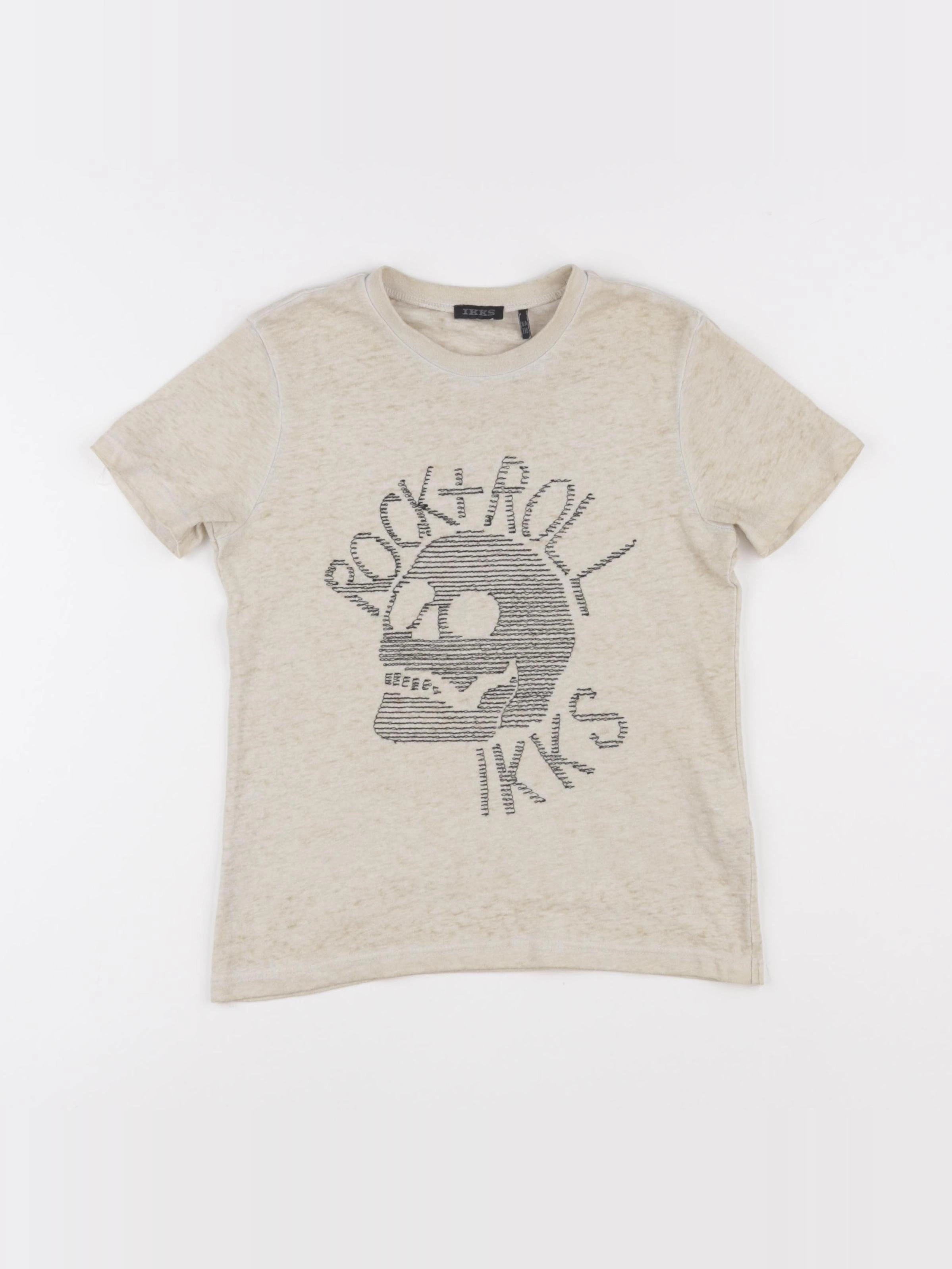 IKKS - tee-shirt beige - 6 ans