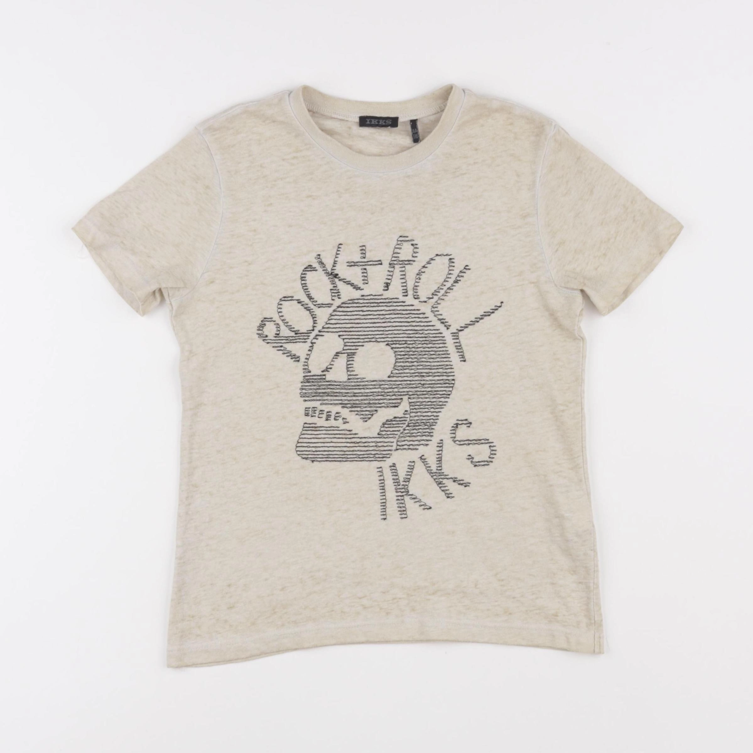 IKKS - tee-shirt beige - 6 ans