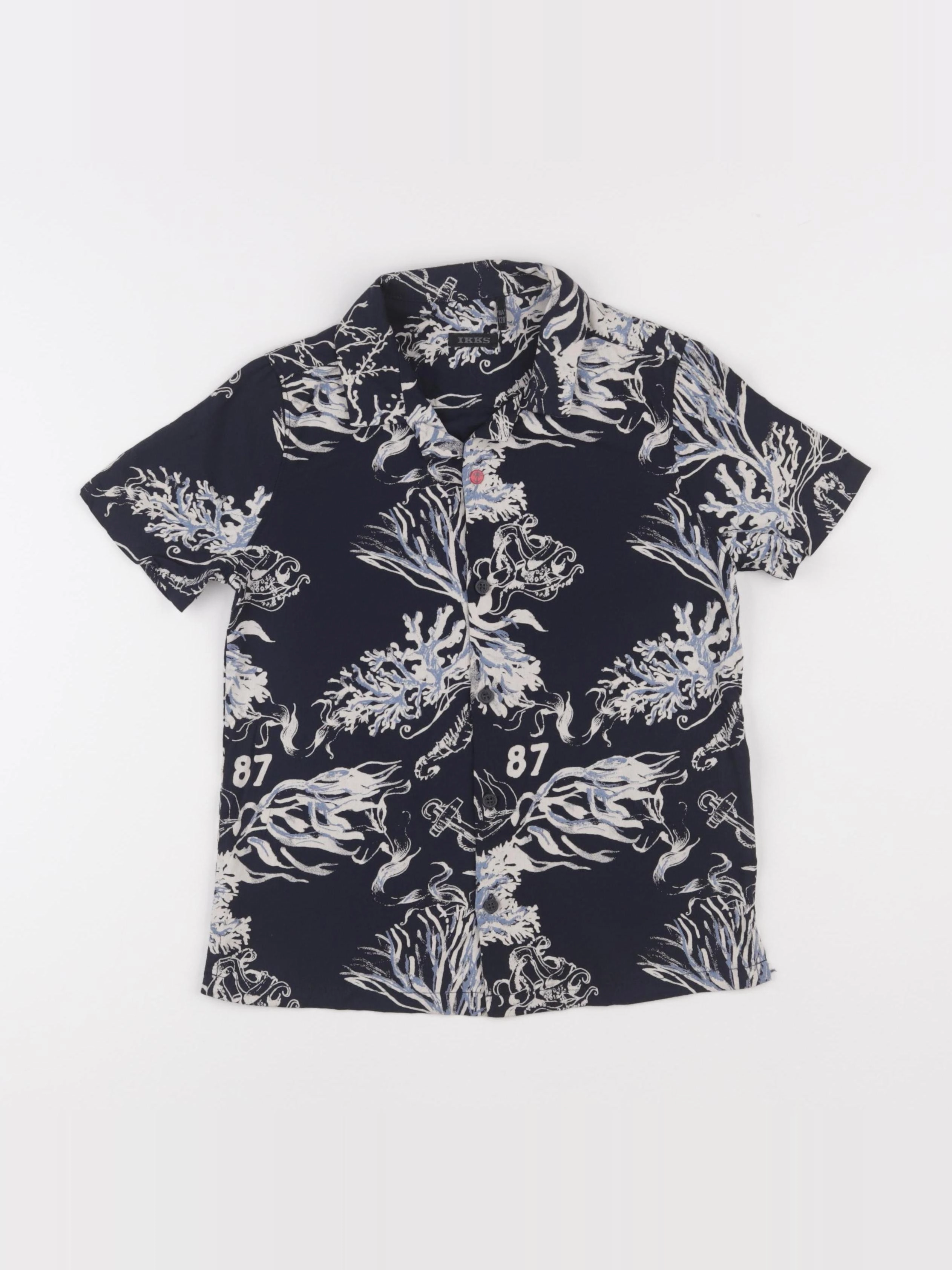 IKKS - chemise bleu - 8 ans