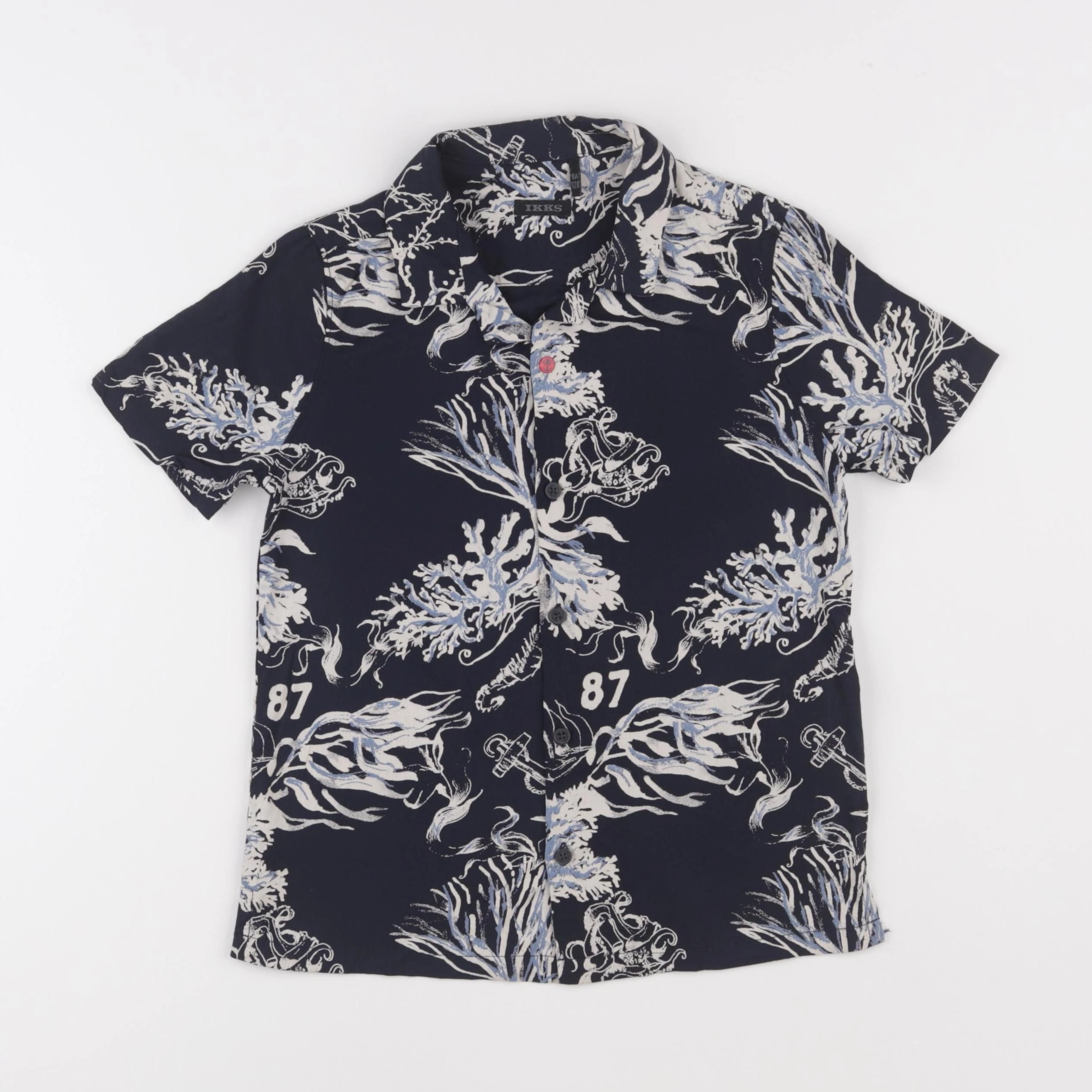 IKKS - chemise bleu - 8 ans