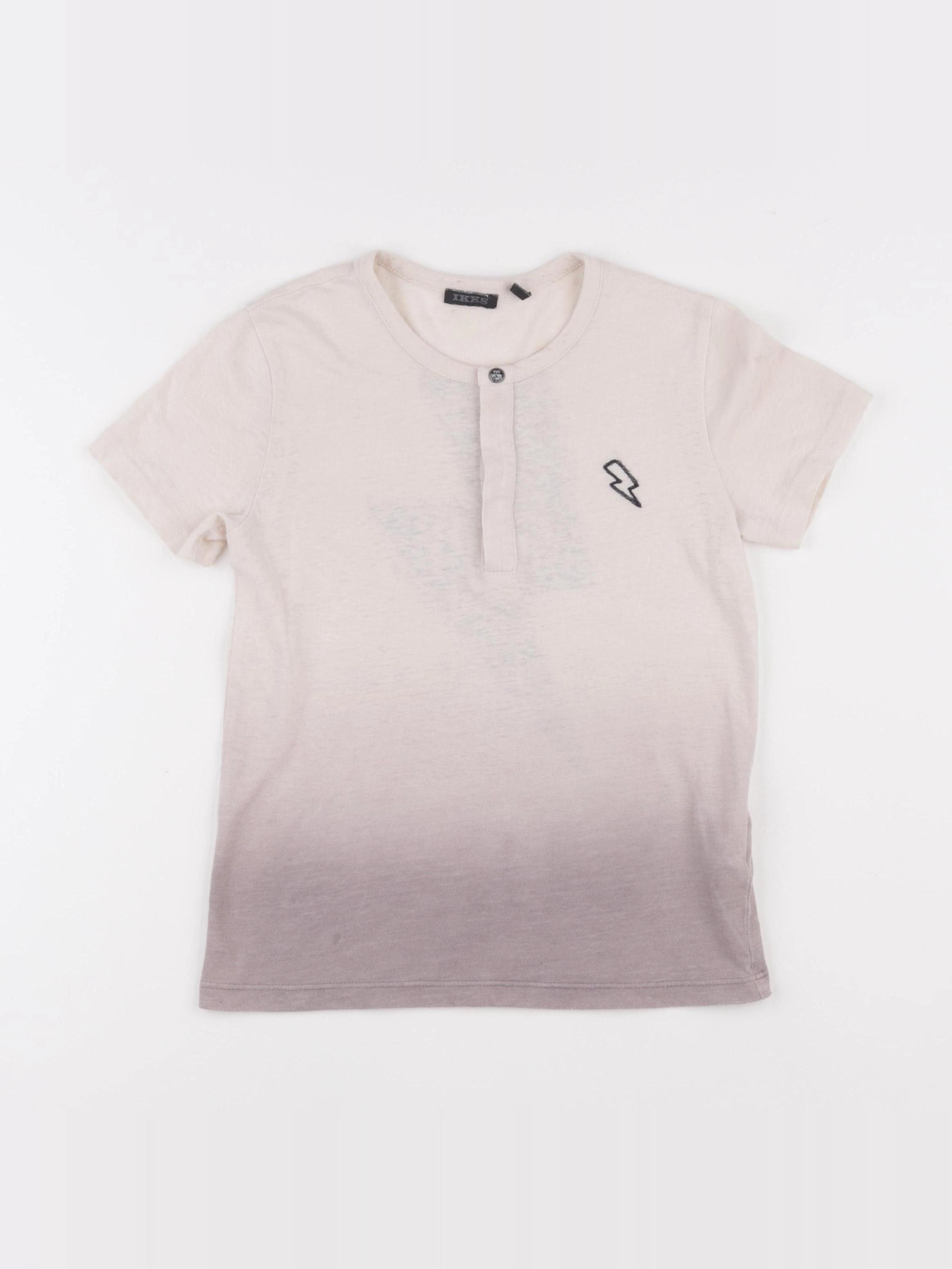 IKKS - tee-shirt beige - 6 ans