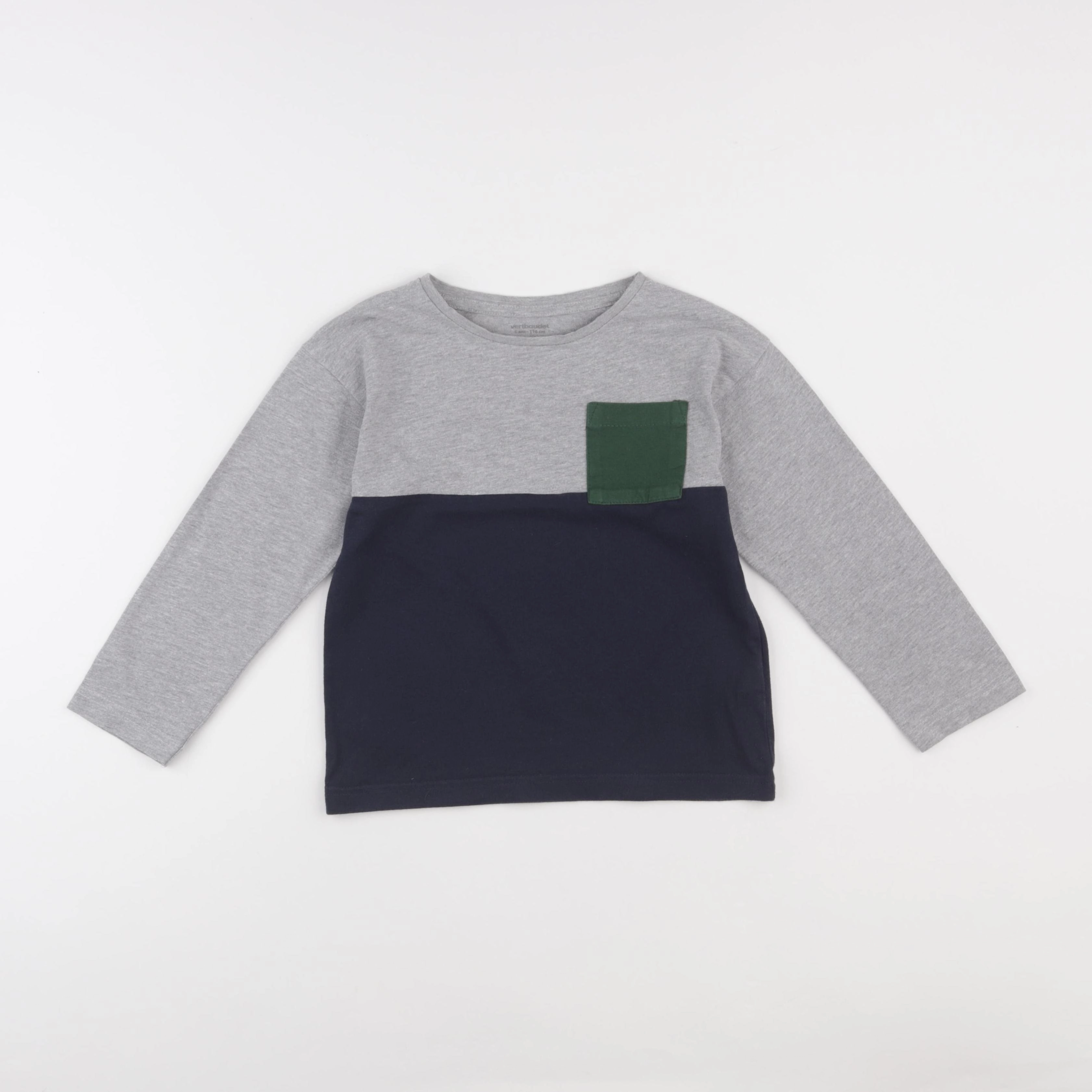 Vertbaudet - tee-shirt gris - 6 ans