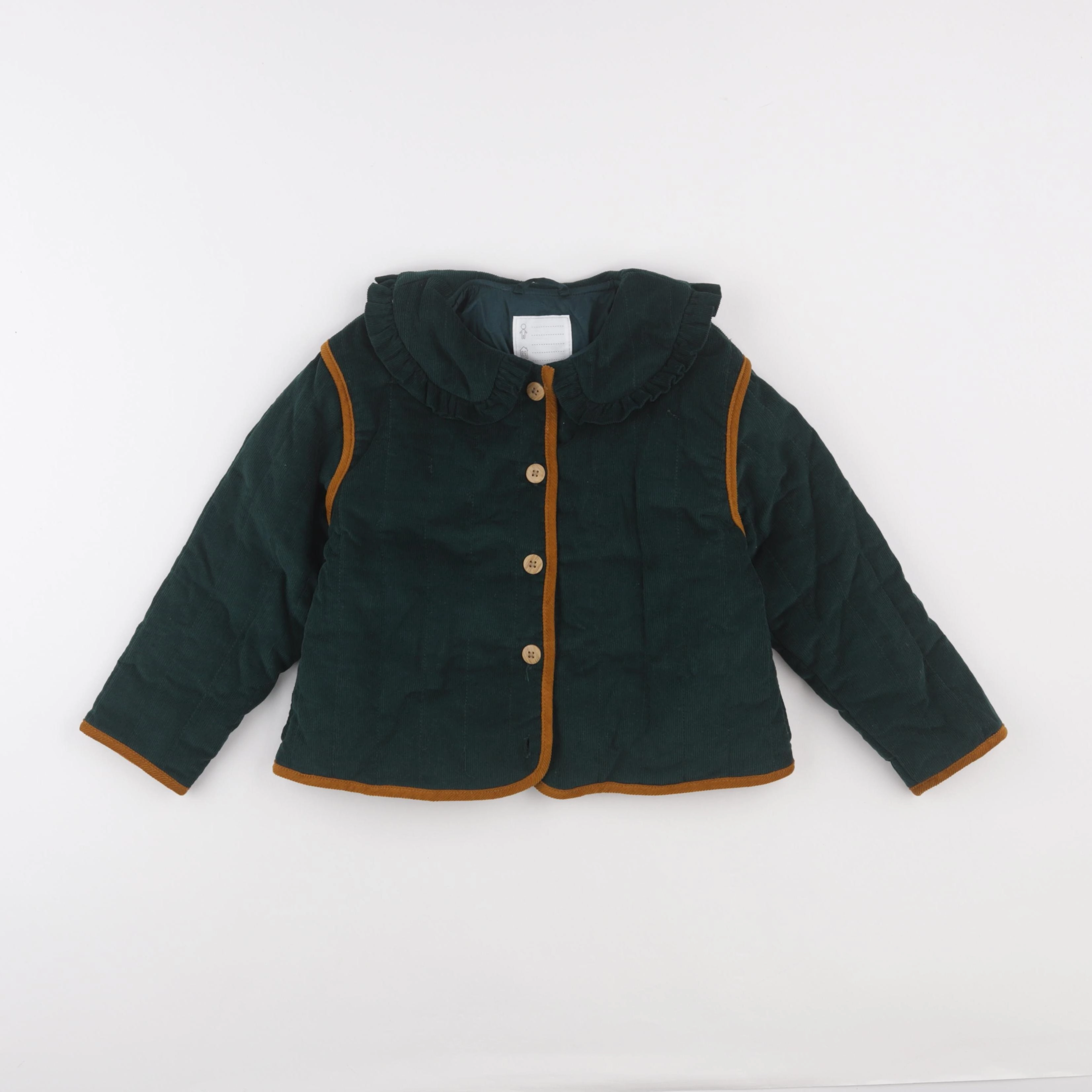 Vertbaudet - veste vert - 6 ans