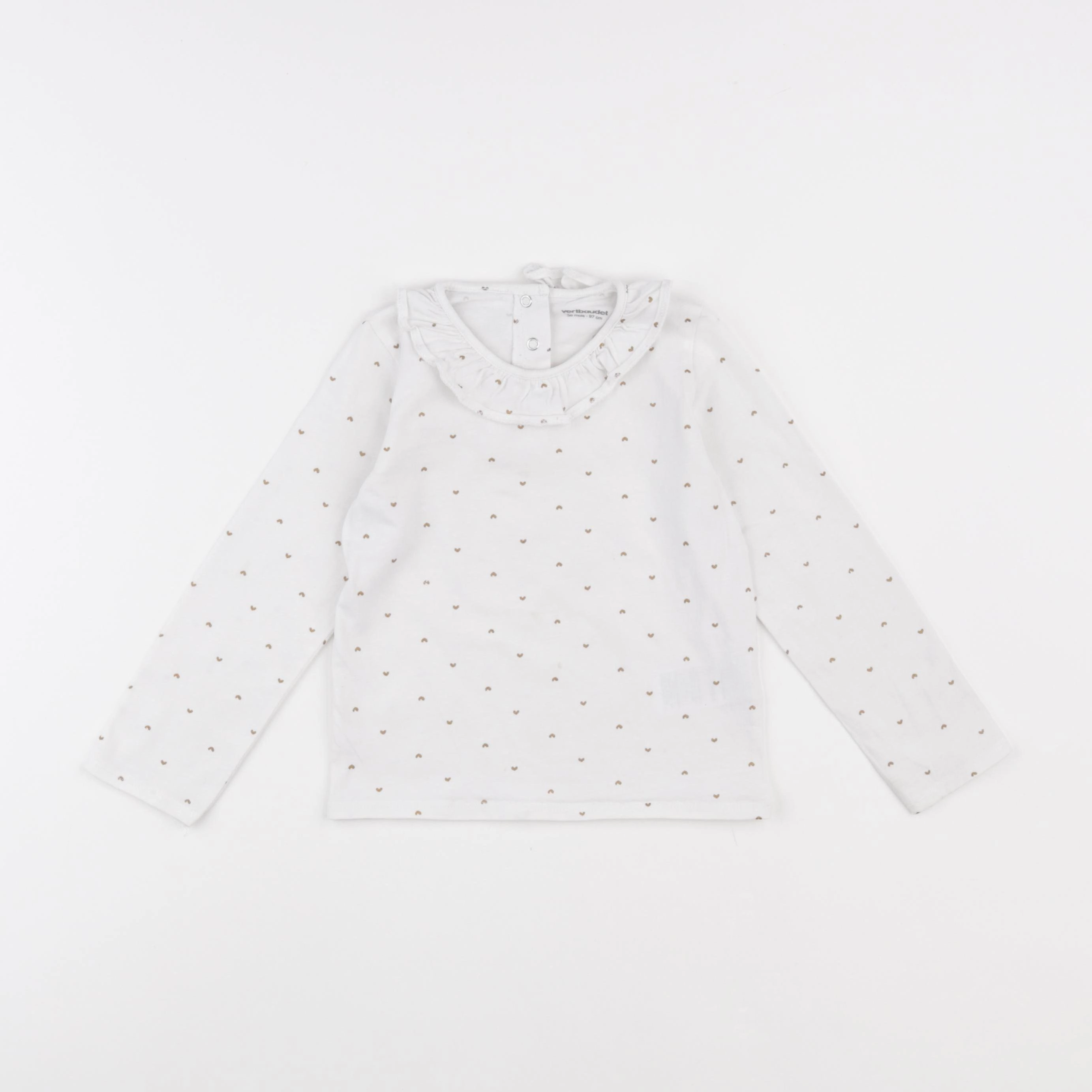 Vertbaudet - tee-shirt blanc - 36 mois