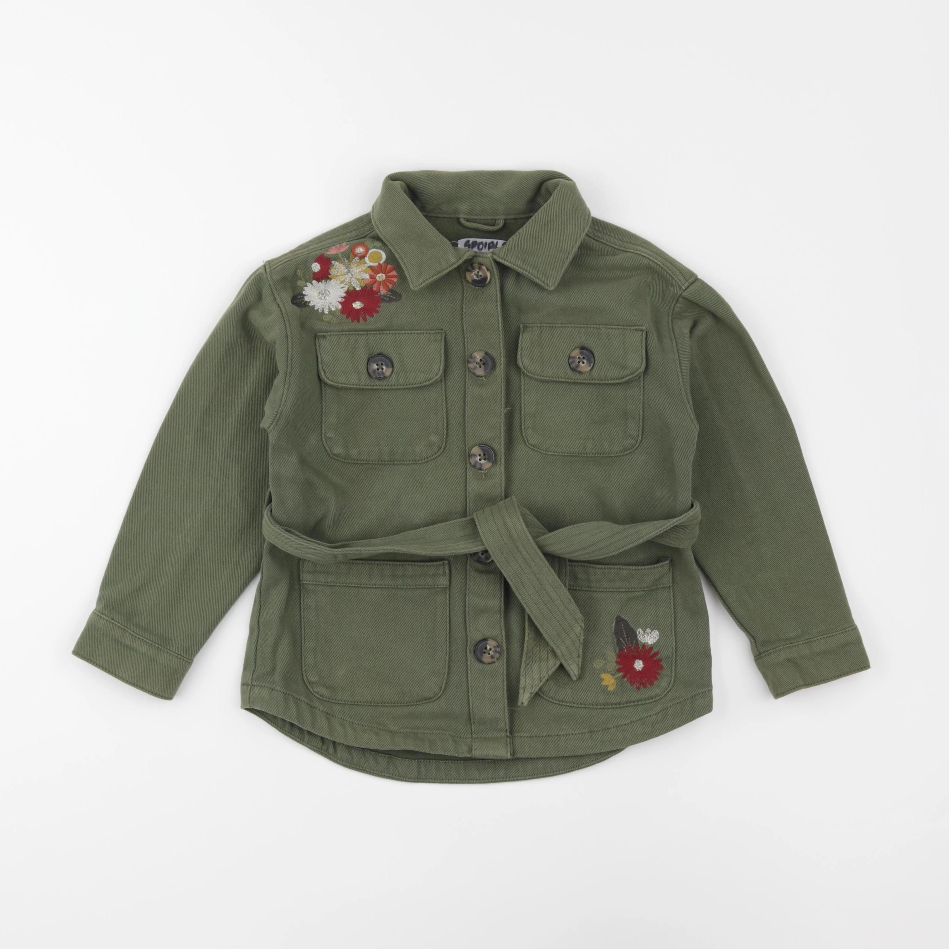 Vertbaudet - veste vert - 6 ans