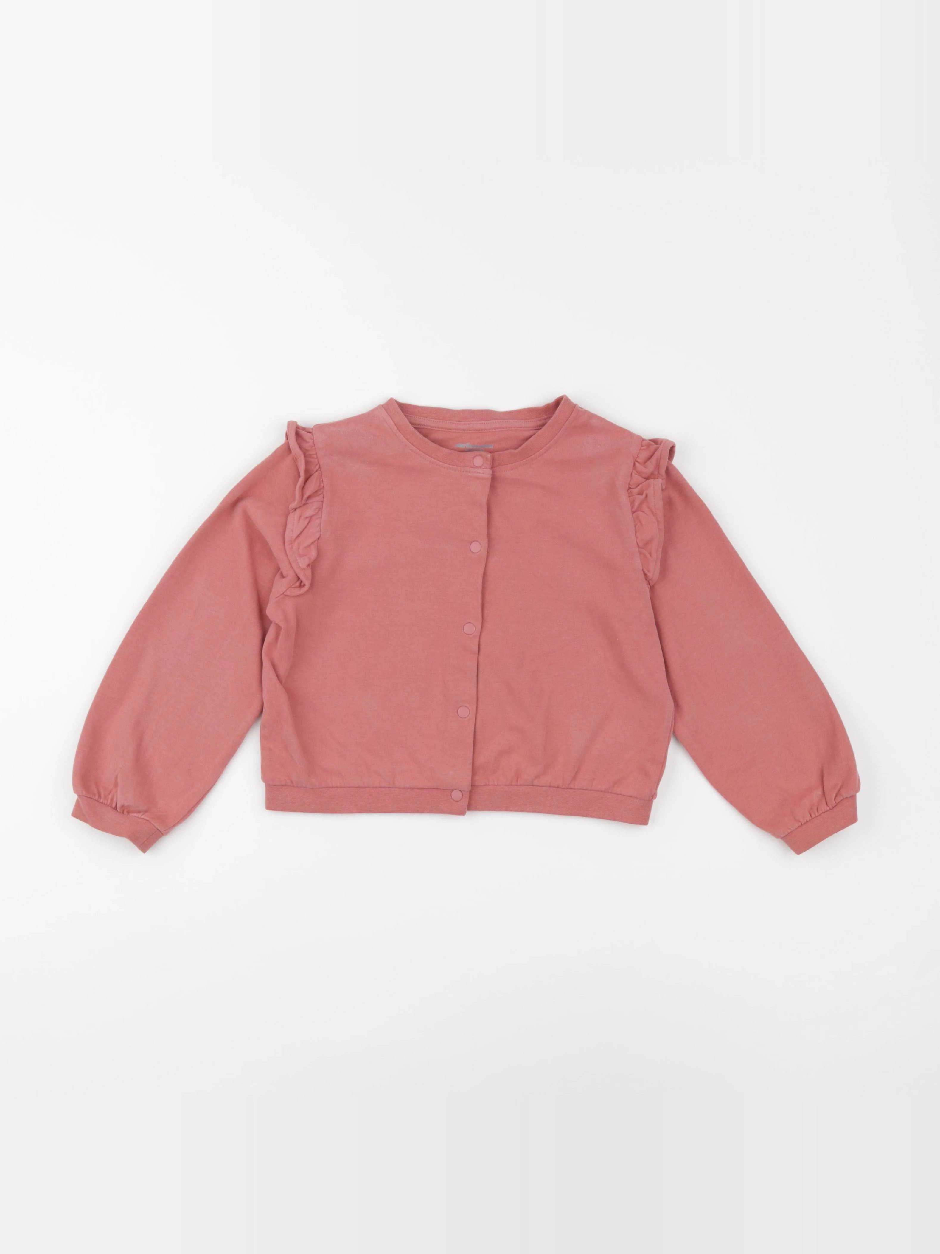 Vertbaudet - sweat rose - 6 ans