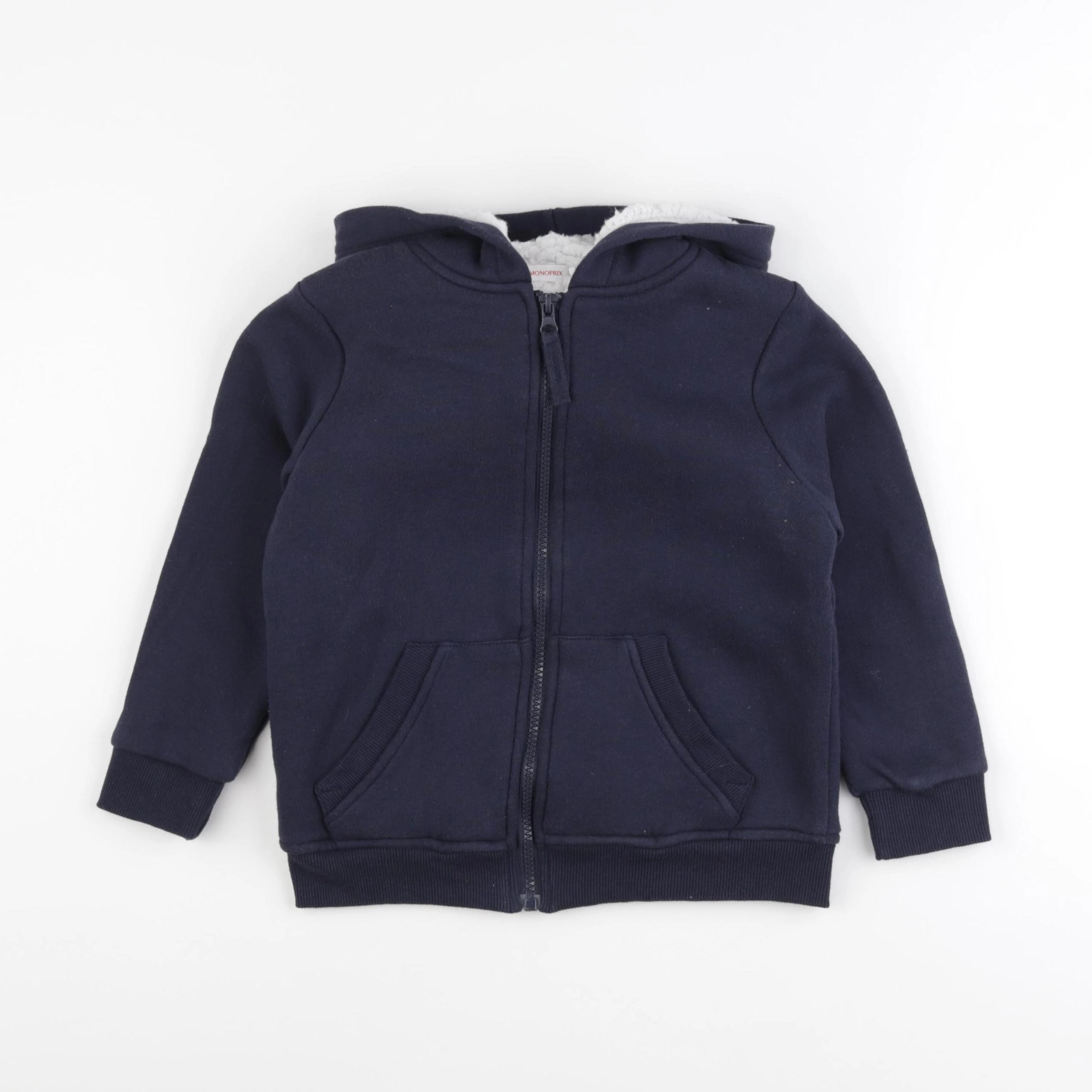Monoprix - veste doublé bleu - 6 ans